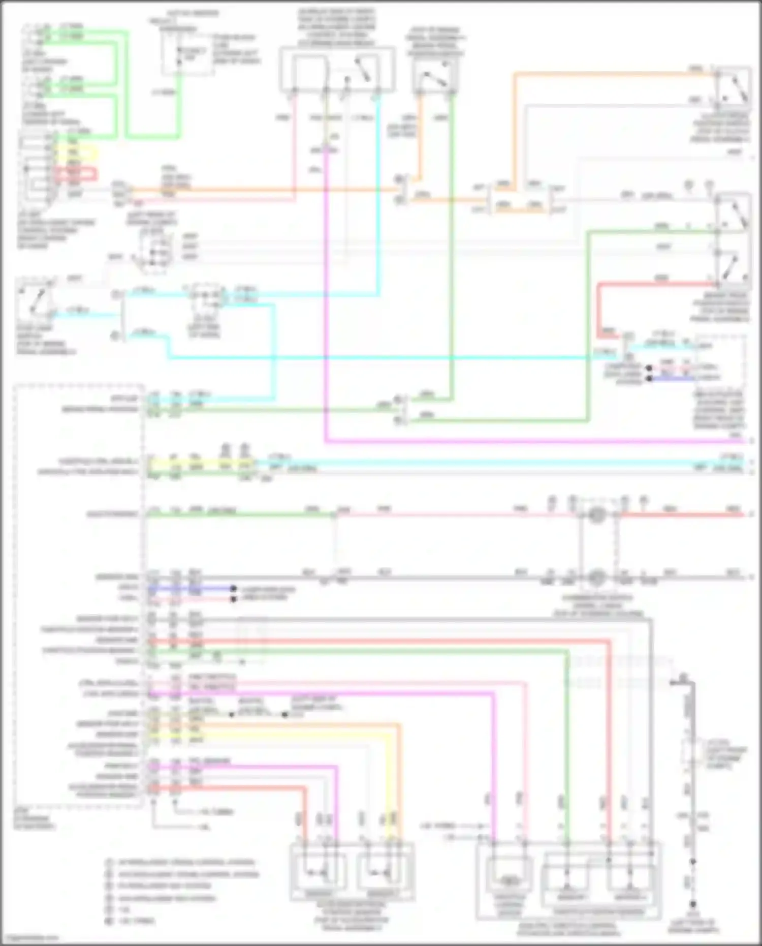 Wiring diagram sensor 1 for Nissan Sentra B17 facelift (2015-2019) (1 of 4)