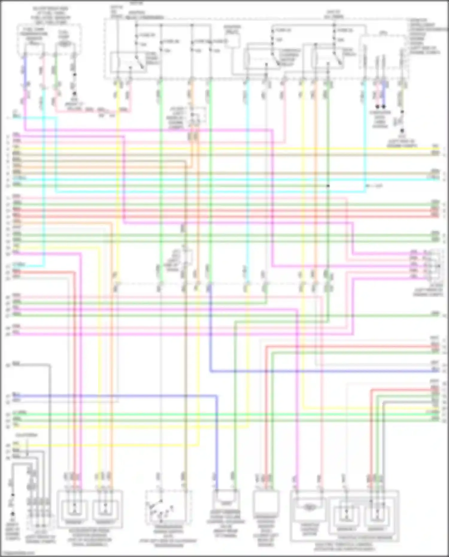 Wiring diagram sensor 1 for Nissan Sentra B17 facelift (2015-2019) (4 of 4)