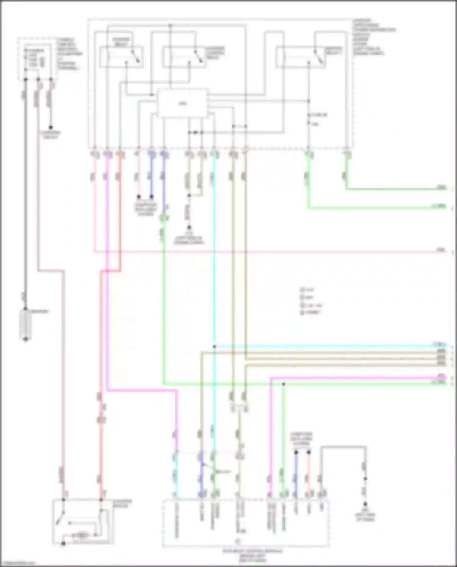 Wiring diagram starter control relay for Nissan Sentra B17 facelift (2015-2019) (5 of 6)