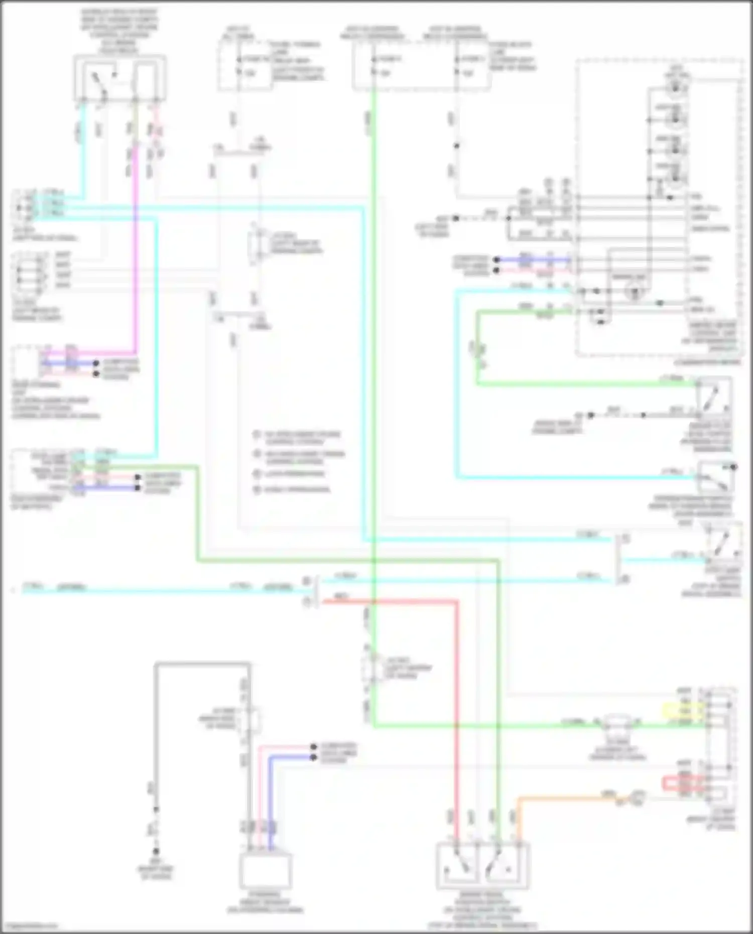 Wiring diagram steering angle sensor for Nissan Sentra B17 facelift (2015-2019) (1 of 2)
