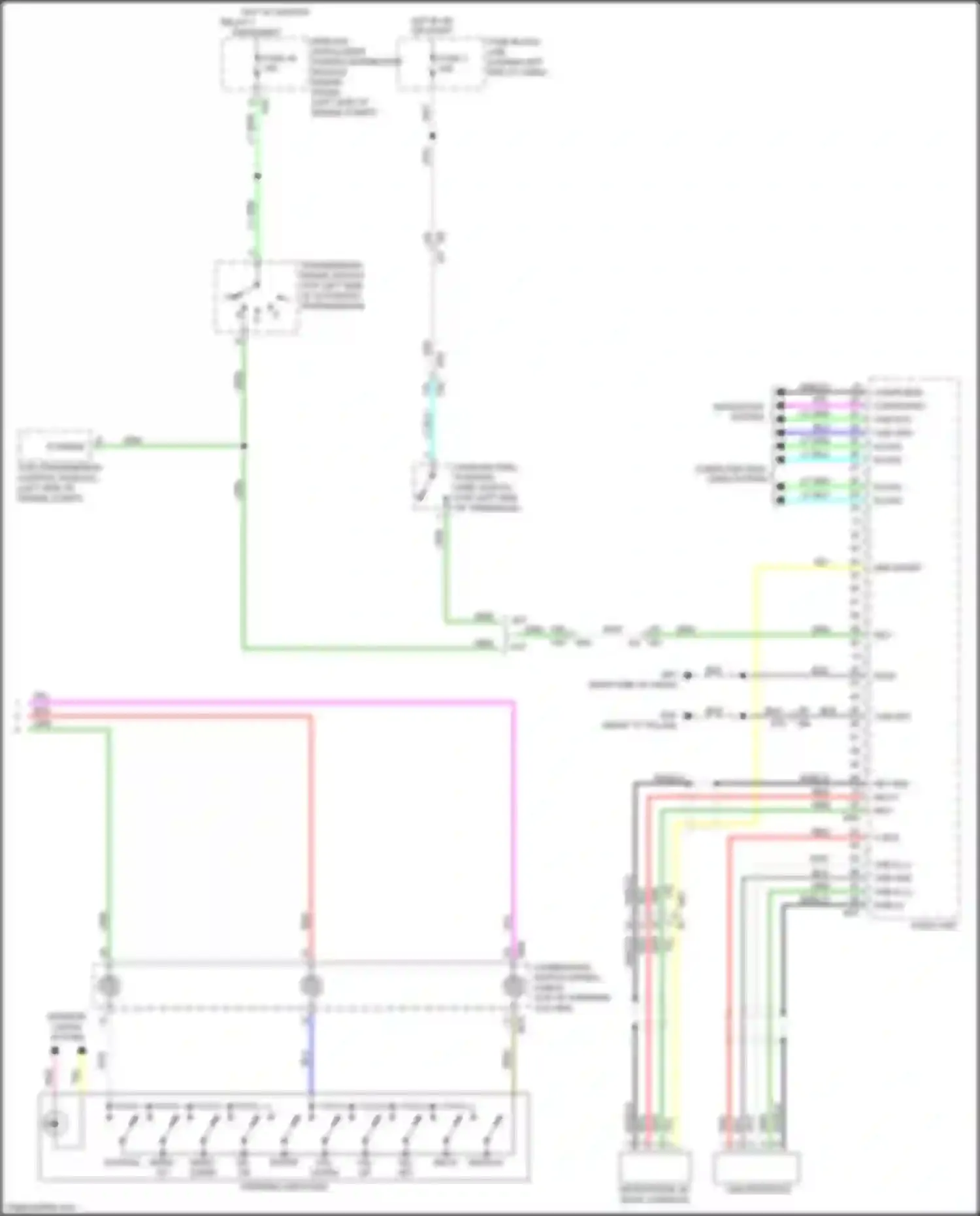 Wiring diagram usb interface for Nissan Sentra B17 facelift (2015-2019) (5 of 6)