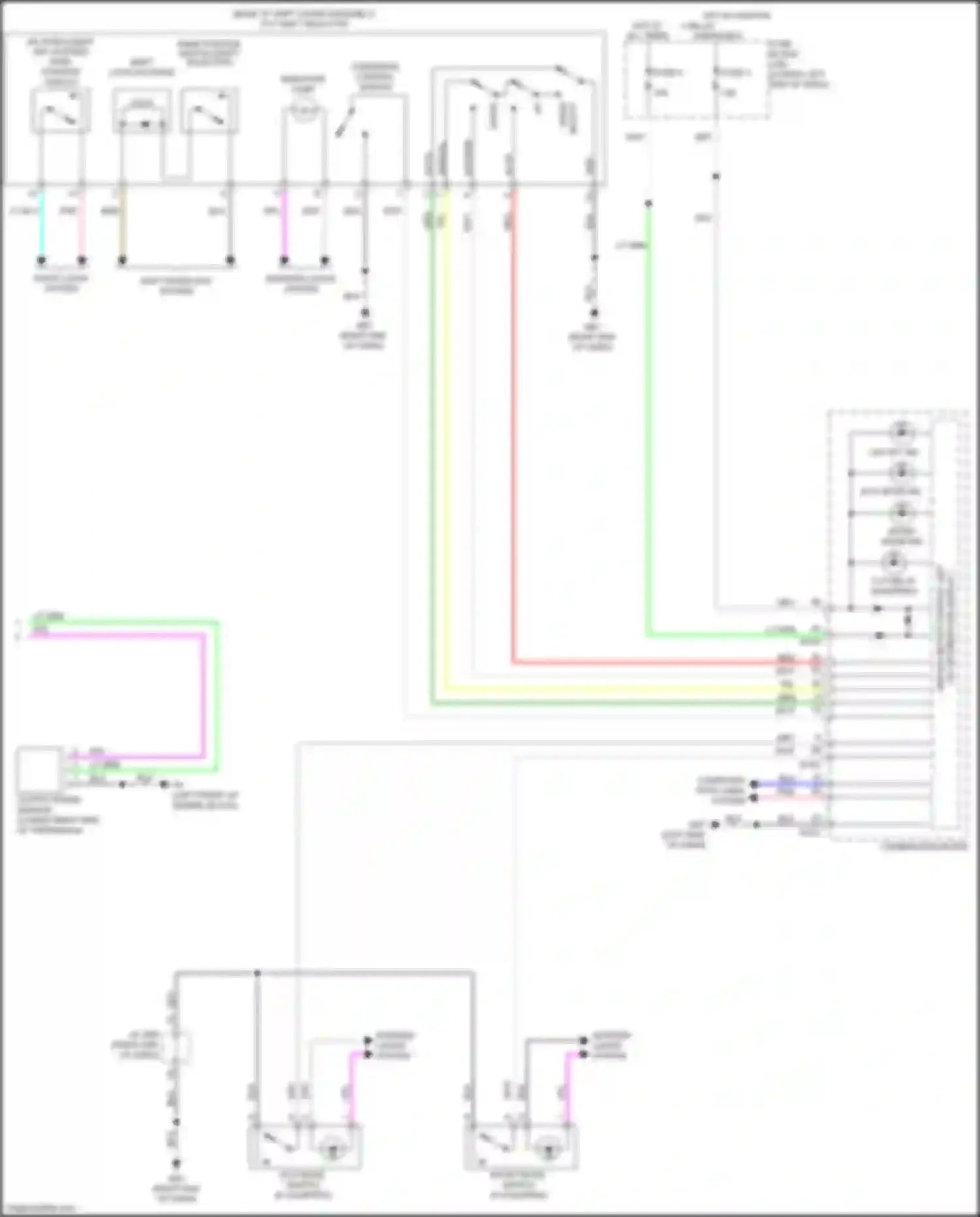 Wiring diagram w/ intelligent key system for Nissan Sentra B17 facelift (2015-2019) (11 of 13)