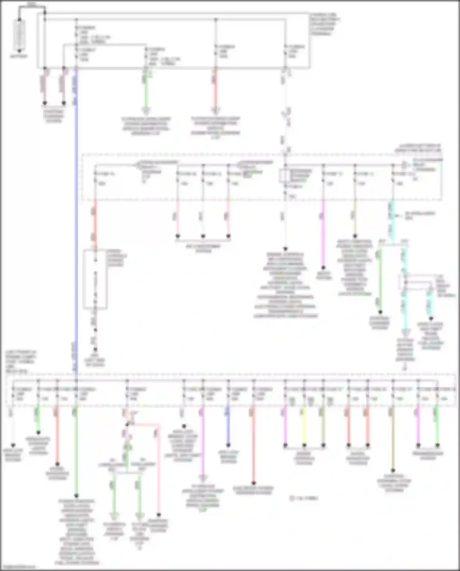 Wiring diagram w/ intelligent key for Nissan Sentra B17 facelift (2015-2019) (2 of 4)