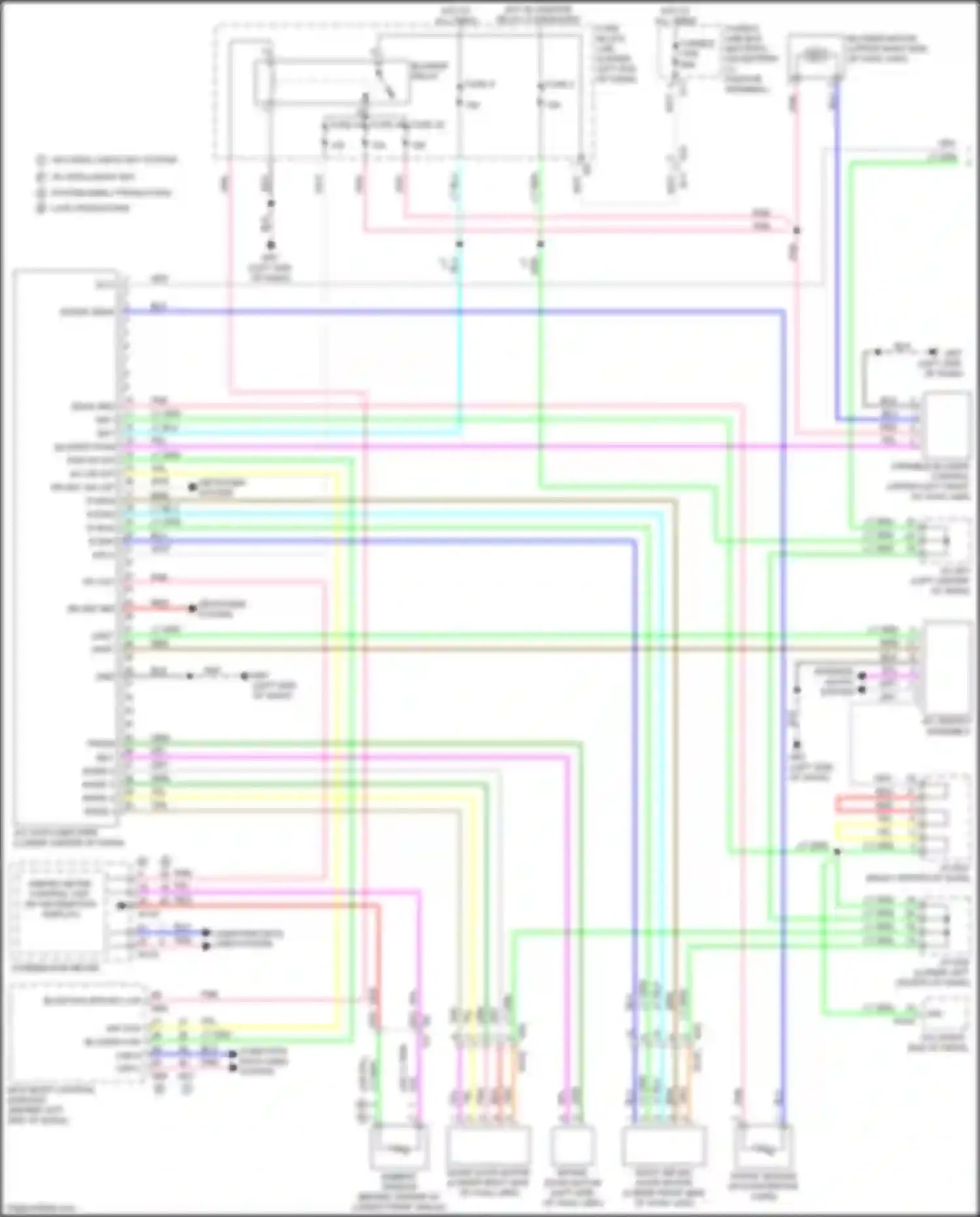 Wiring diagram w/o intelligent key system for Nissan Sentra B17 facelift (2015-2019) (1 of 9)