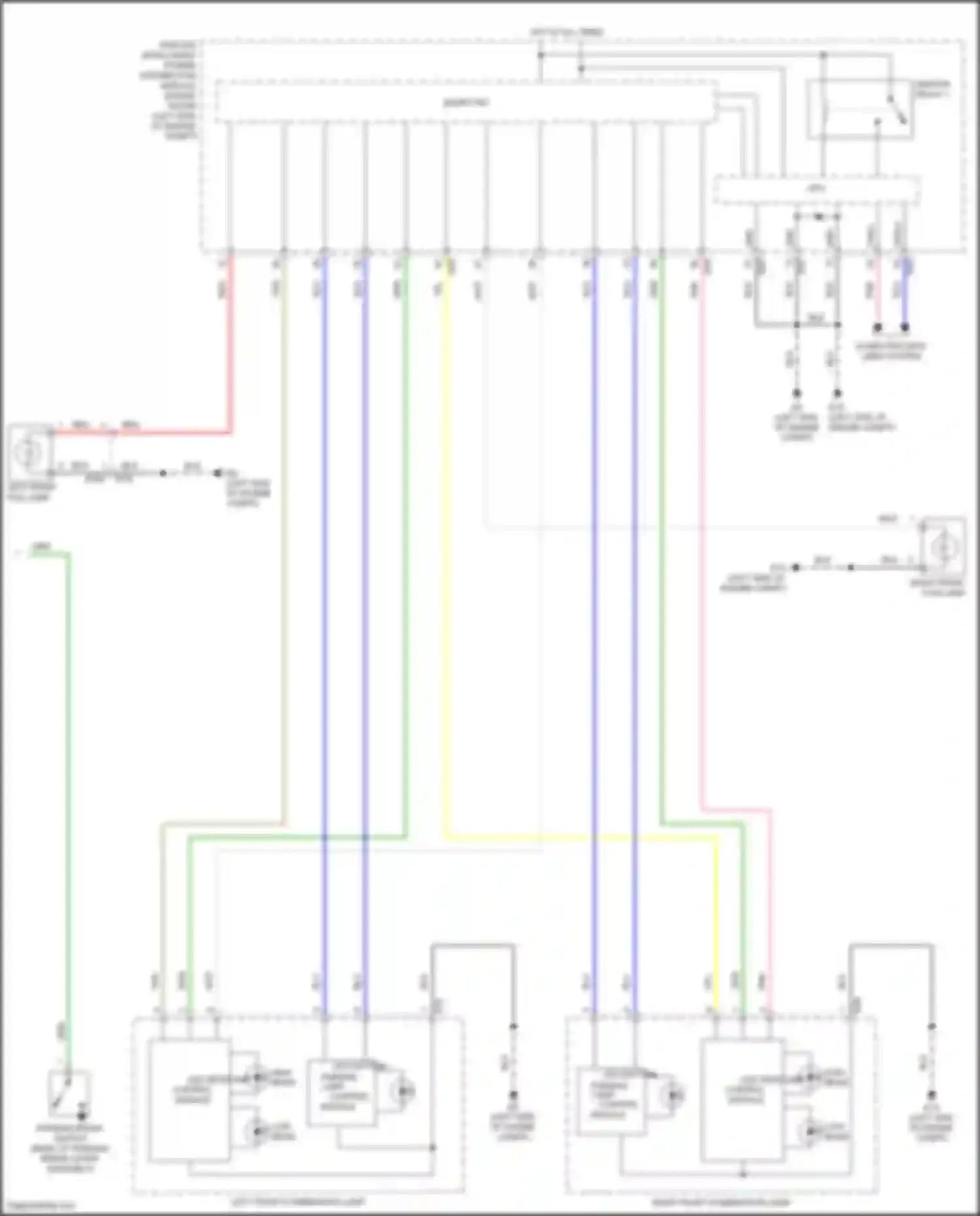 Sentra Nissan B18 (2019-2024): Headlights circuit, w/ led headlamps (2 of 2)