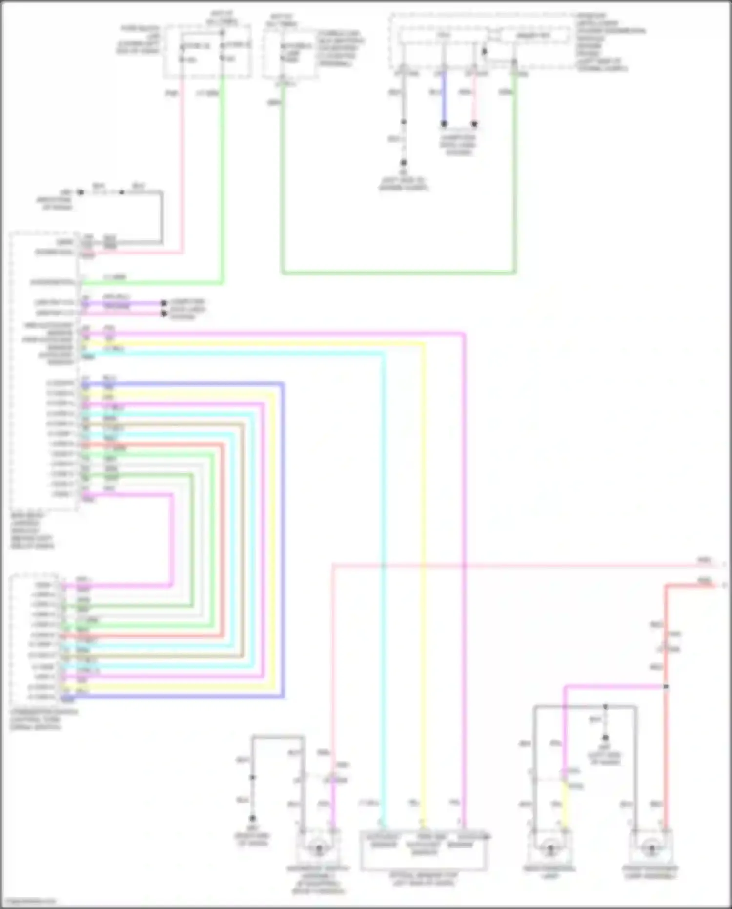 Sentra Nissan B18 (2019-2024): Instrument illumination circuit (1 of 2)