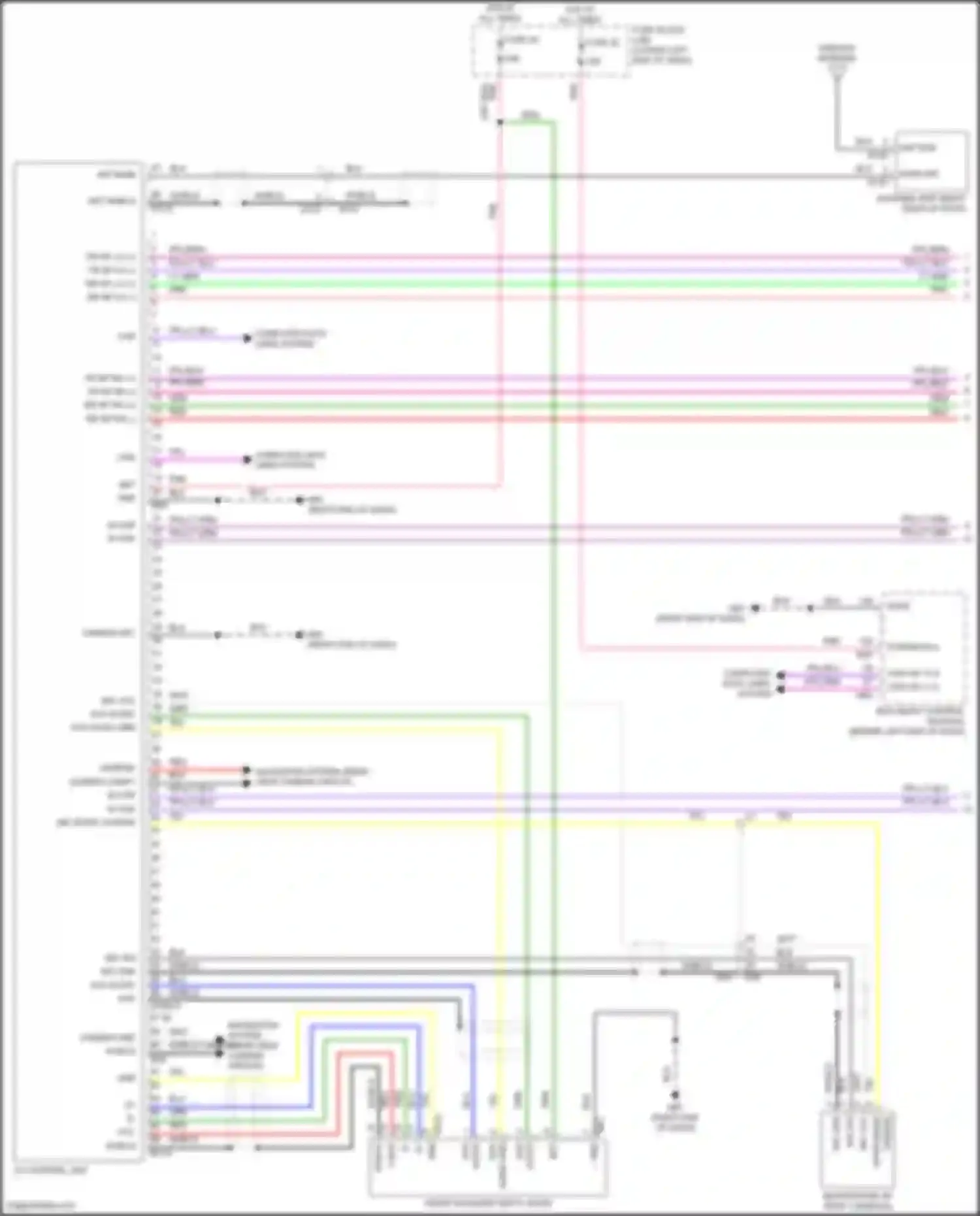 Sentra Nissan B18 (2019-2024): Navigation circuit, w/ 7 inch color display (1 of 2)