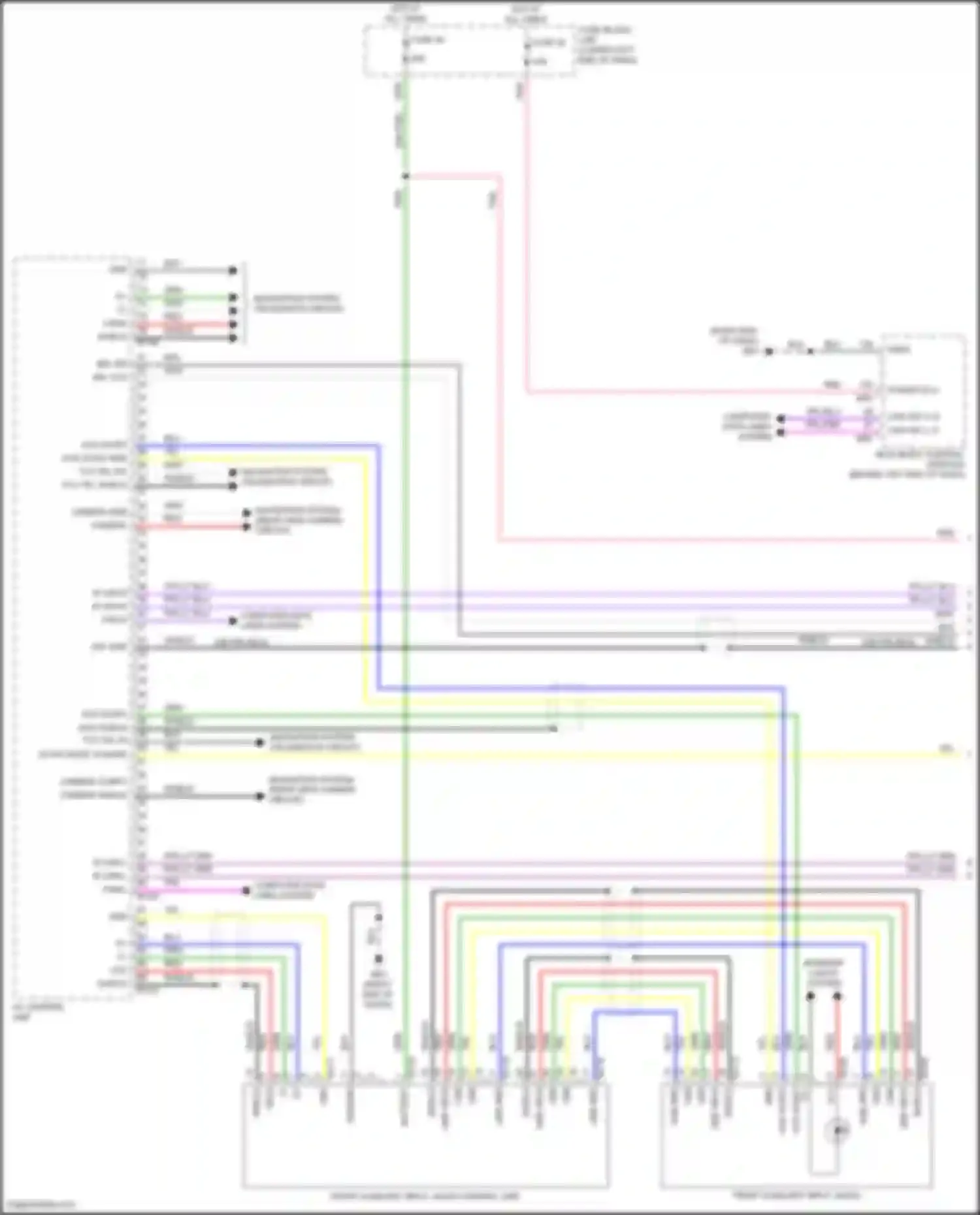 Sentra Nissan B18 (2019-2024): Navigation circuit, w/o bose w/ 8 inch color display (1 of 3)