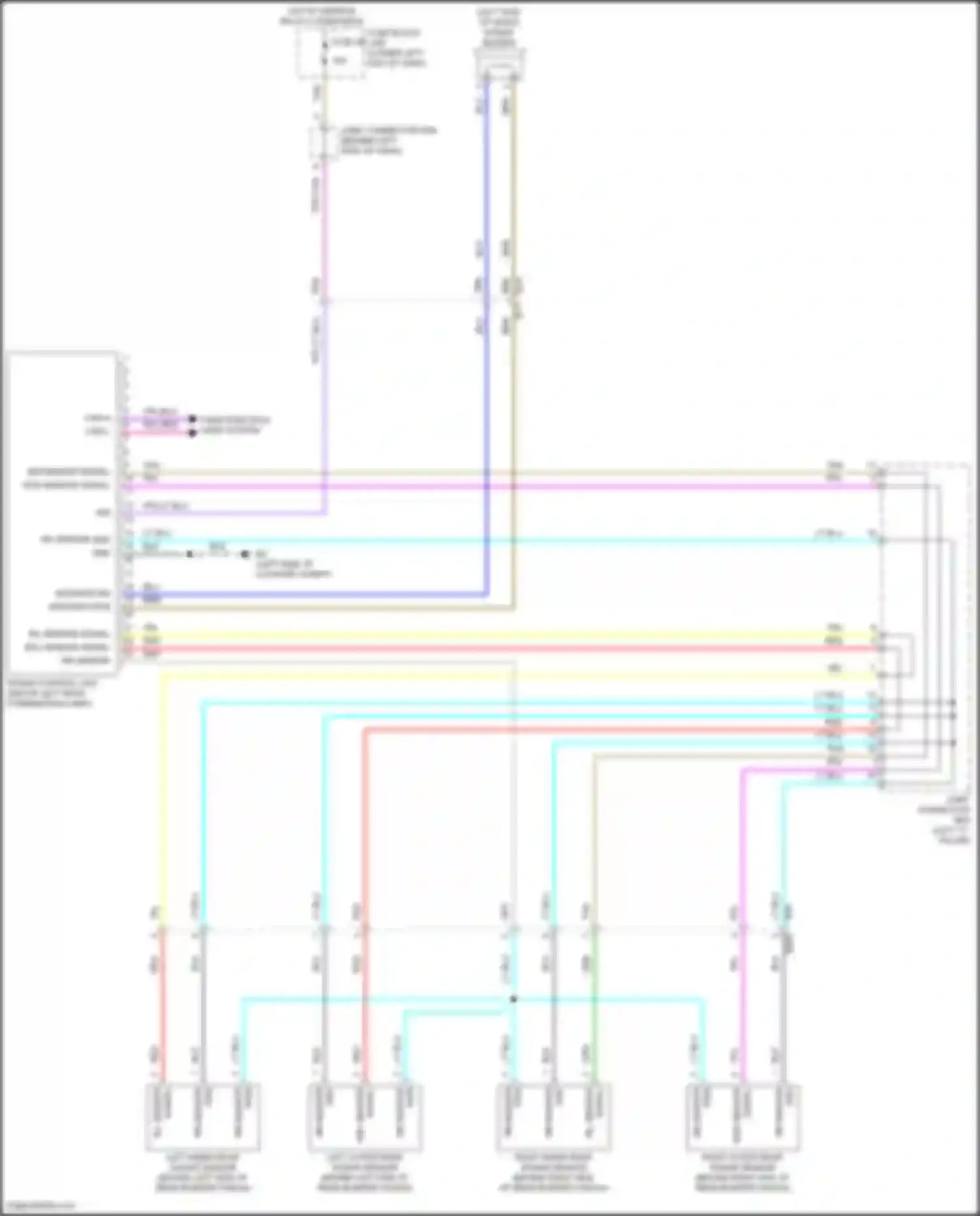 Sentra Nissan B18 (2019-2024): Sonar circuit