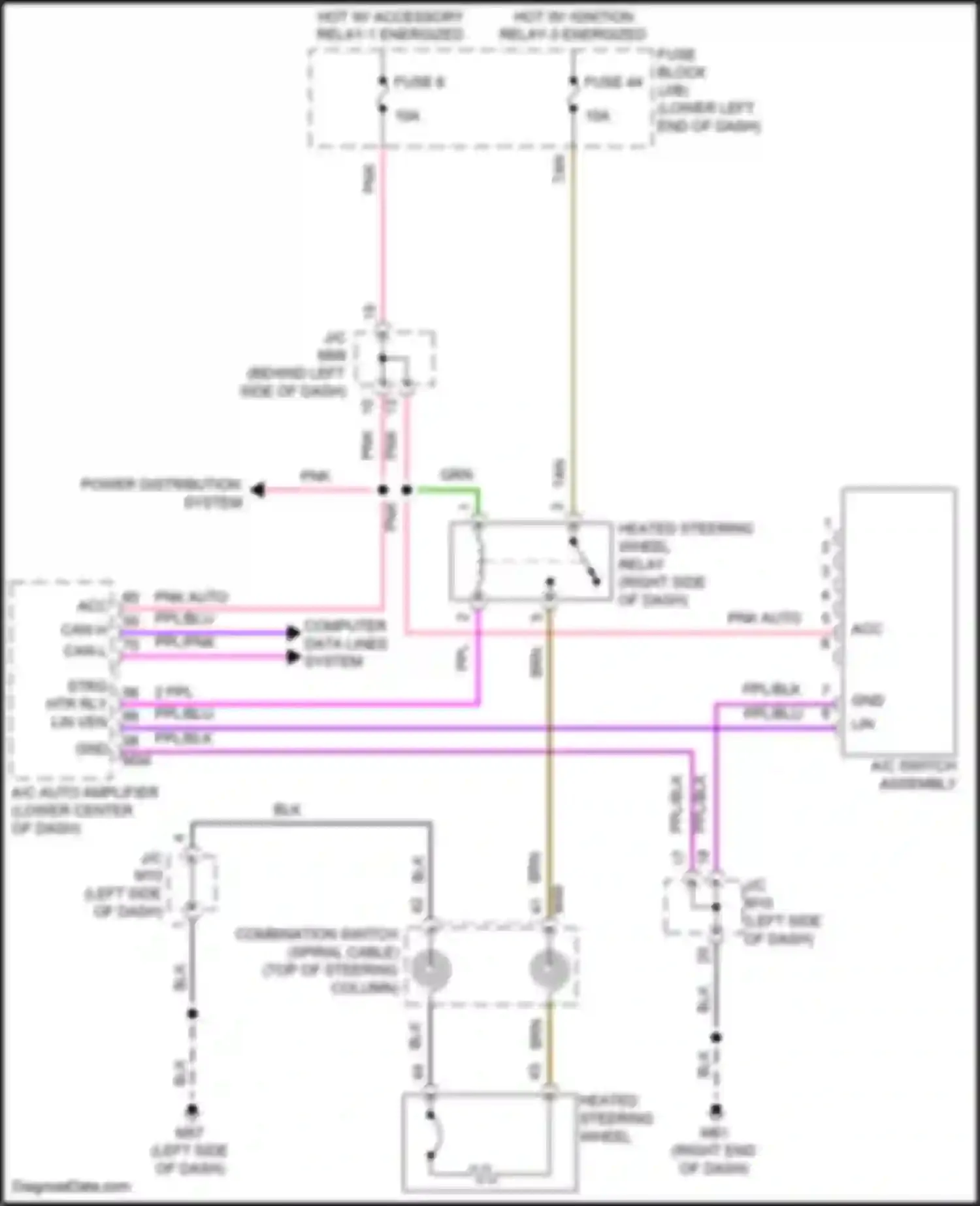Sentra Nissan B18 (2019-2024): Heated steering wheel circuit