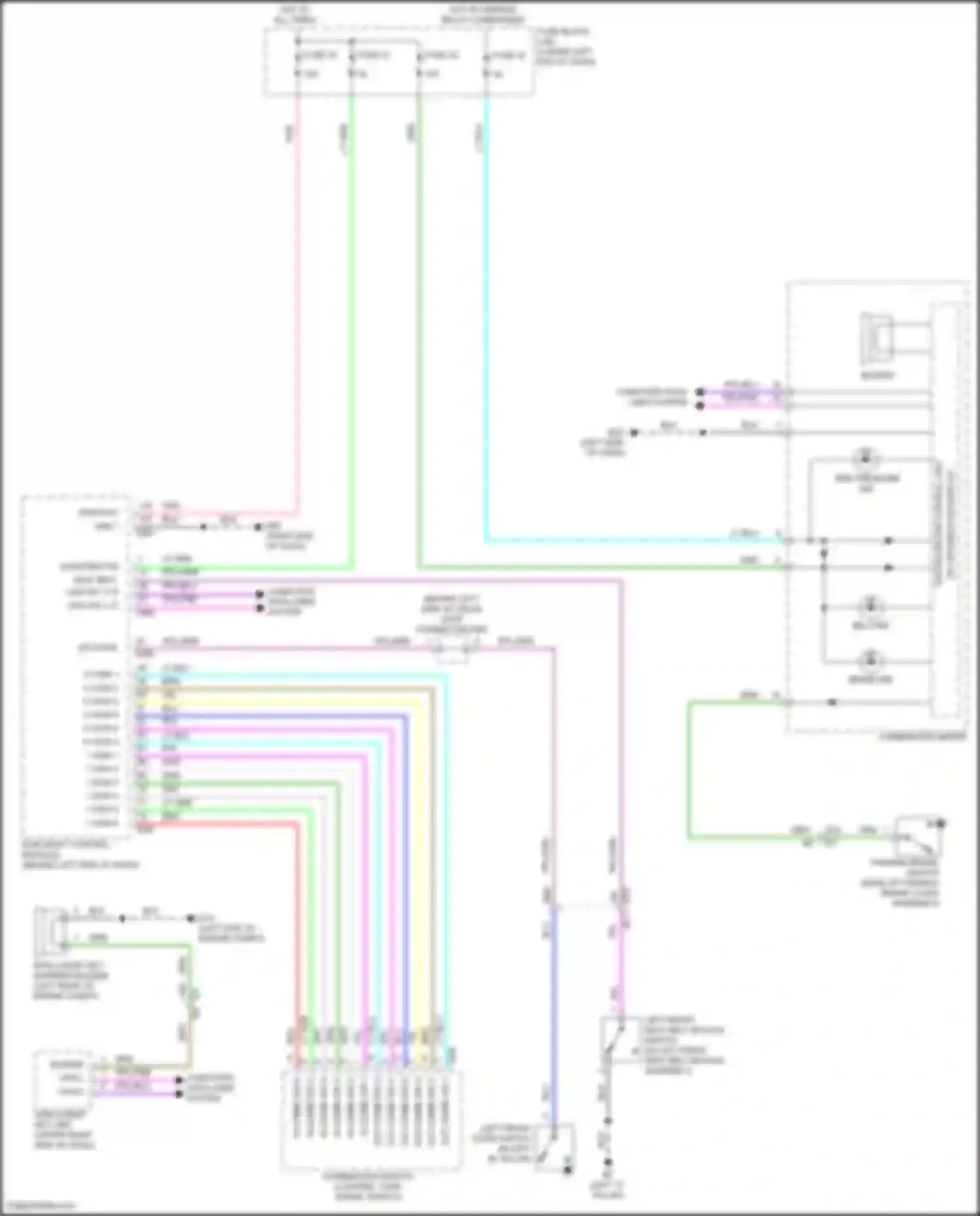 Sentra Nissan B18 (2019-2024): Warning systems circuit