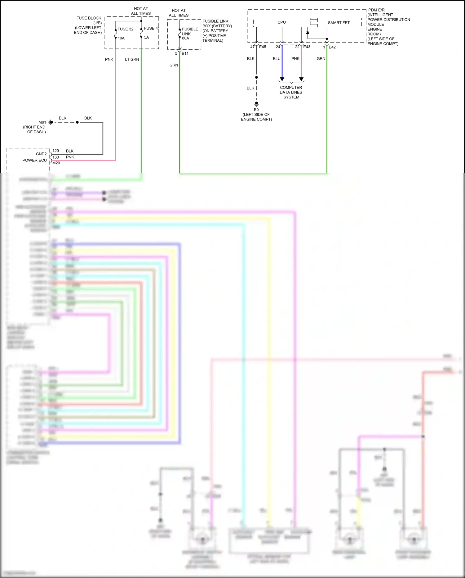 Wiring diagram autolight sensor for Nissan Sentra B18 (2019-2024) (2 of 2)
