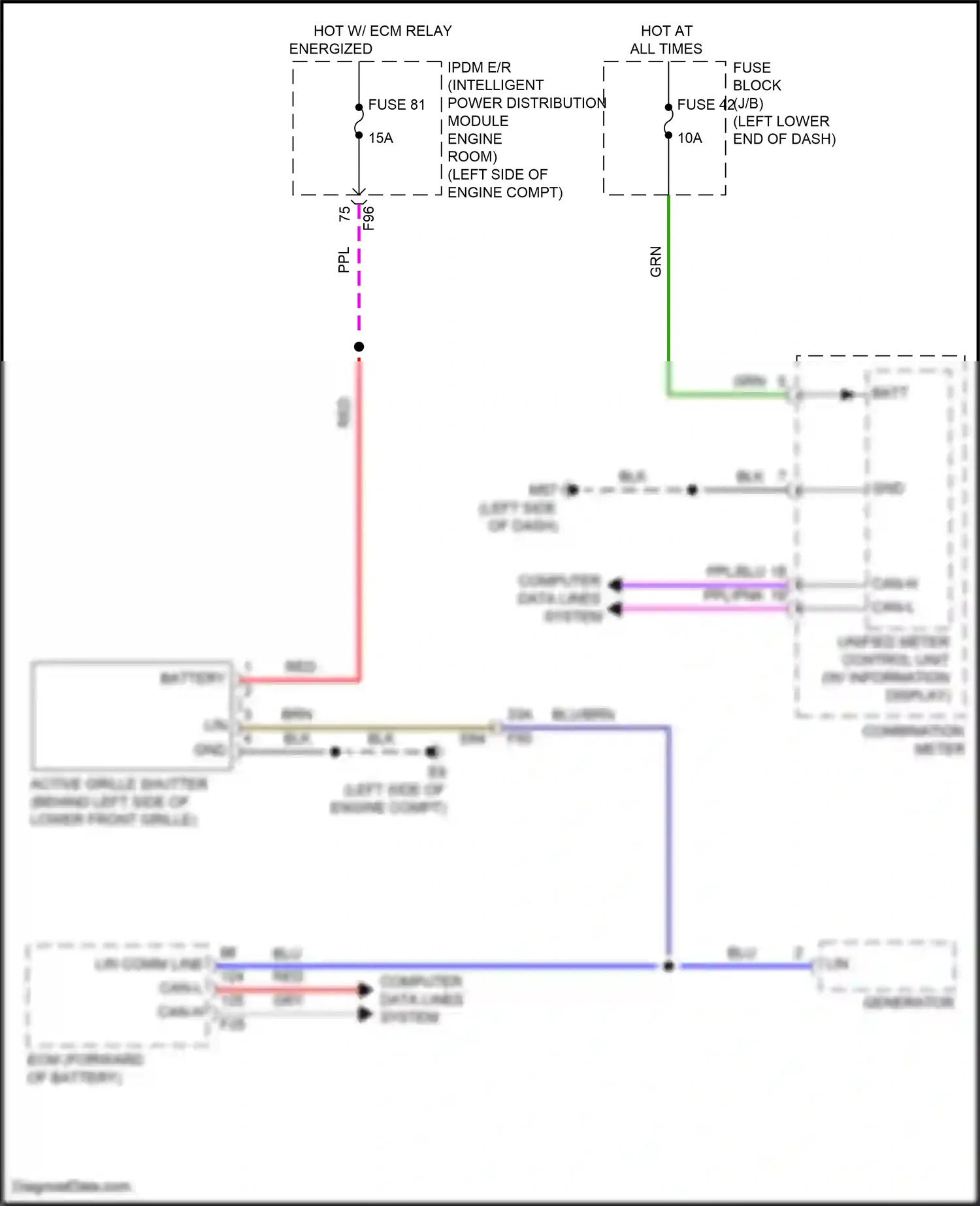 Wiring diagram blu for Nissan Sentra B18 (2019-2024) (71 of 89)