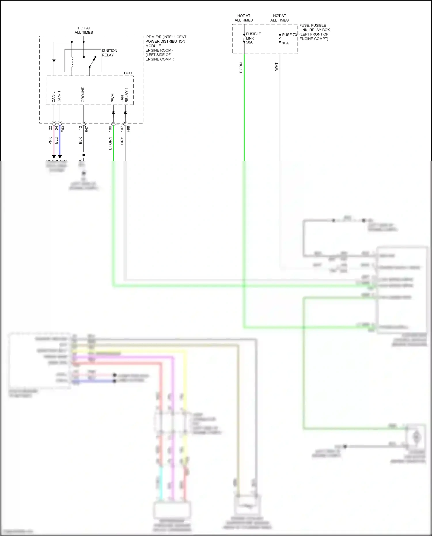 Wiring diagram computer data lines system for Nissan Sentra B18 (2019-2024) (1 of 72)