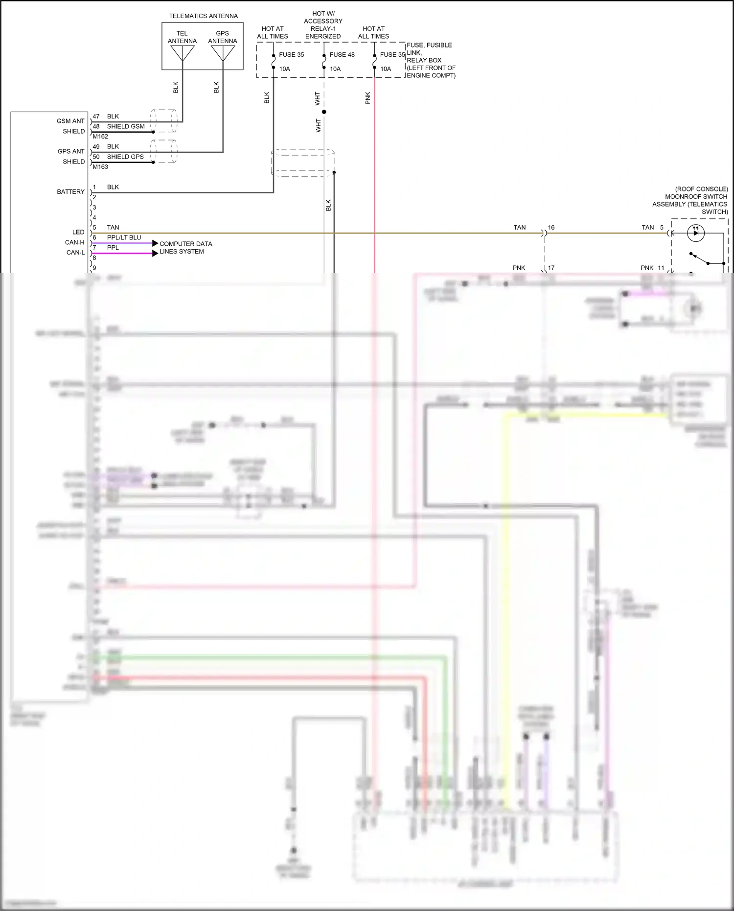 Wiring diagram computer data lines system for Nissan Sentra B18 (2019-2024) (29 of 72)