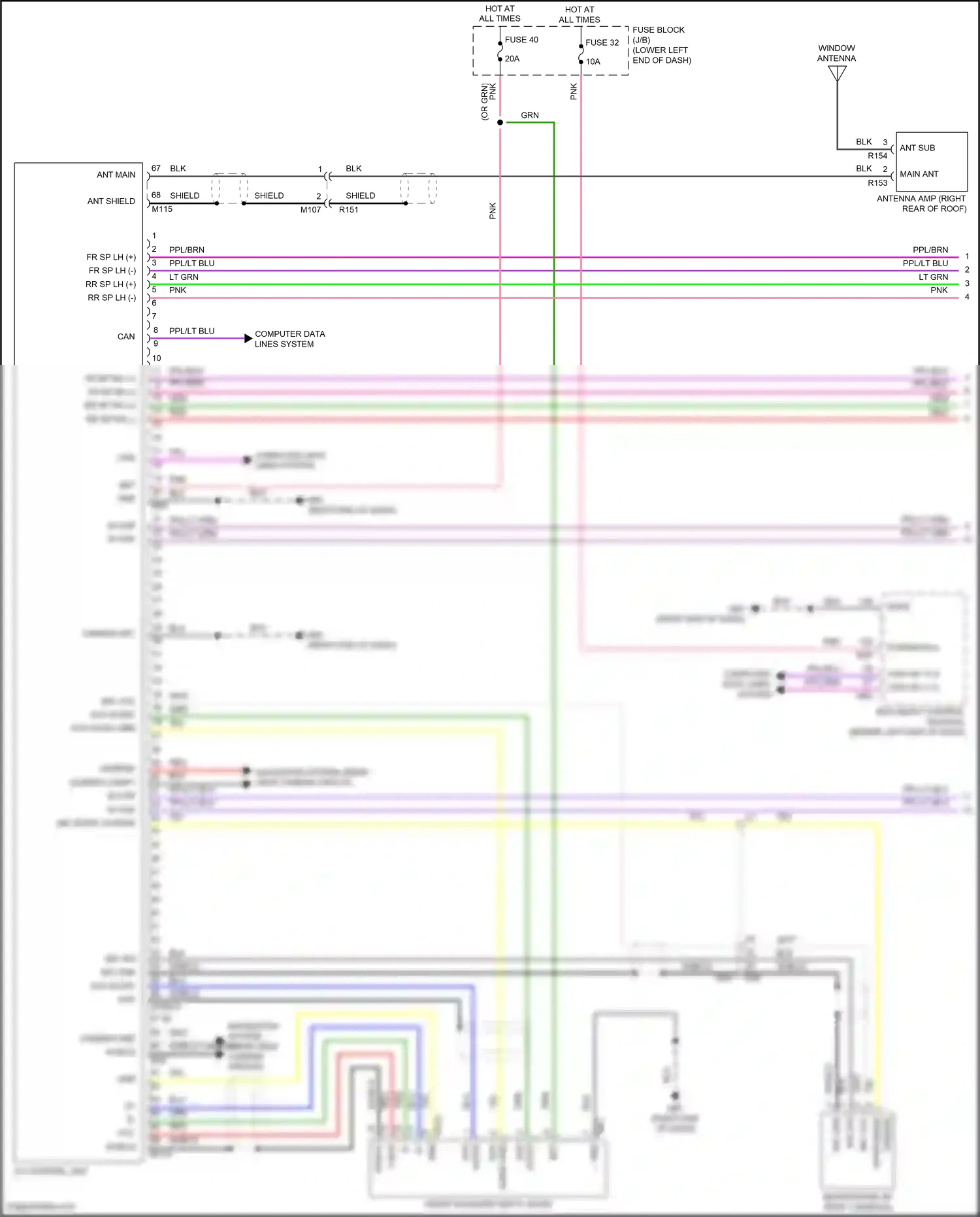 Wiring diagram computer data lines system for Nissan Sentra B18 (2019-2024) (23 of 72)