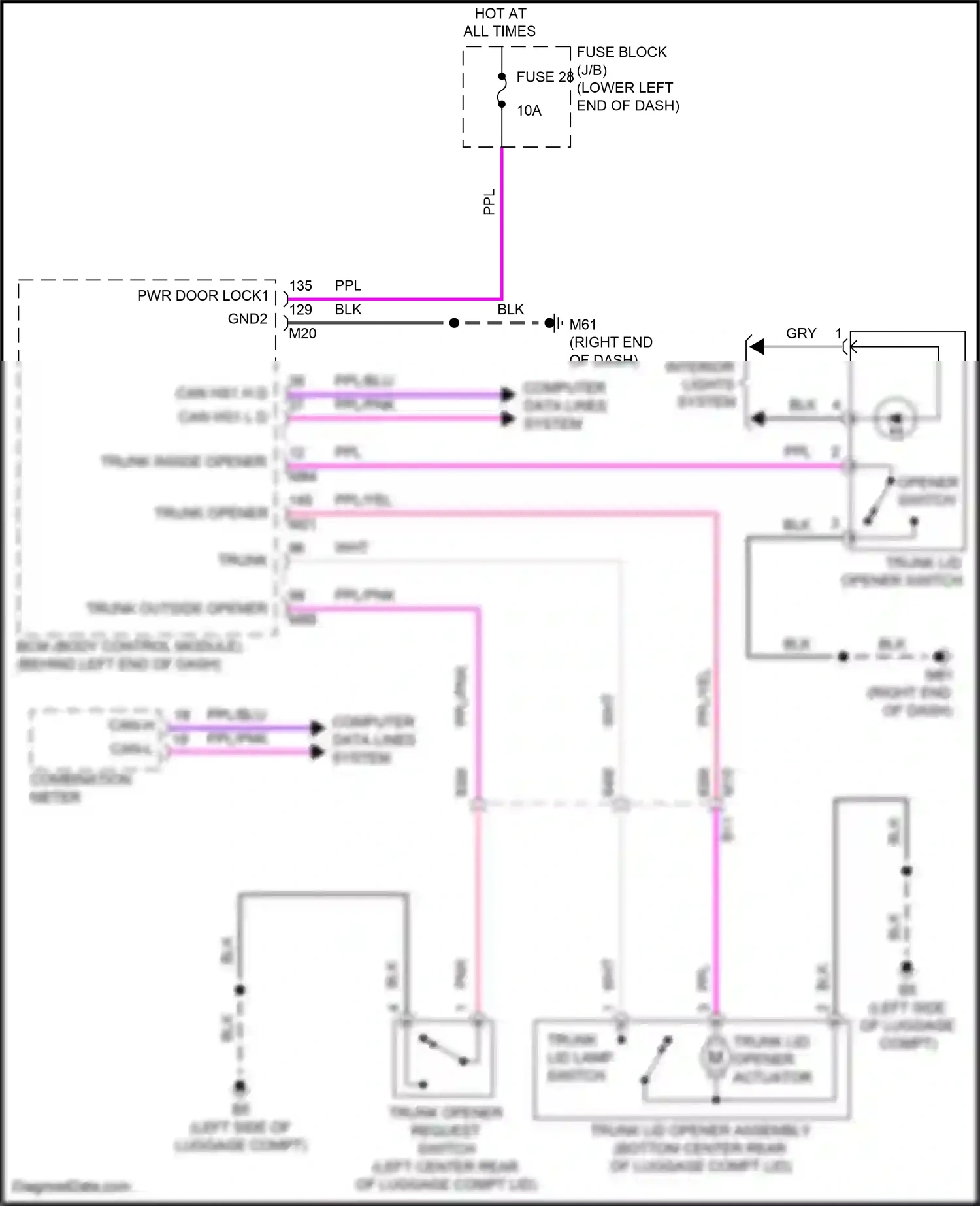 Wiring diagram computer data lines system for Nissan Sentra B18 (2019-2024) (66 of 72)