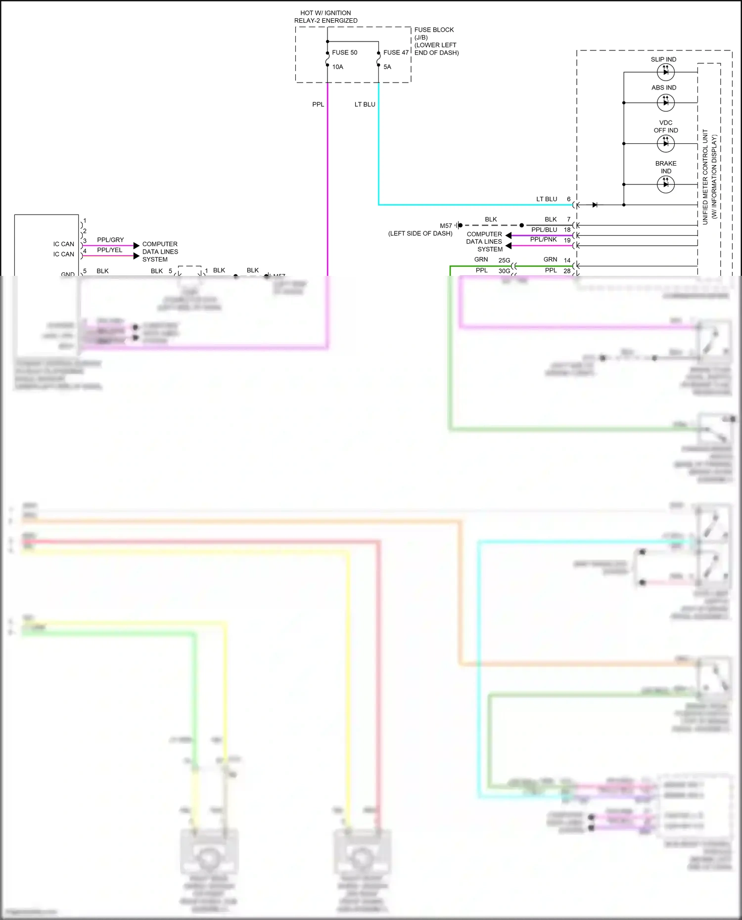 Wiring diagram computer data lines system for Nissan Sentra B18 (2019-2024) (63 of 72)