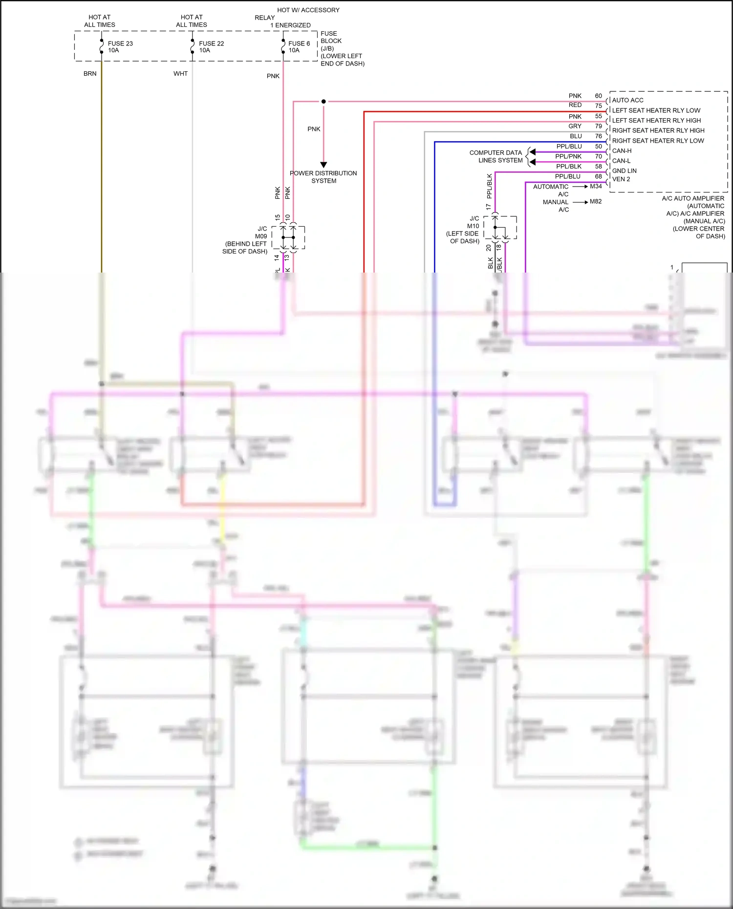 Wiring diagram computer data lines system for Nissan Sentra B18 (2019-2024) (6 of 72)