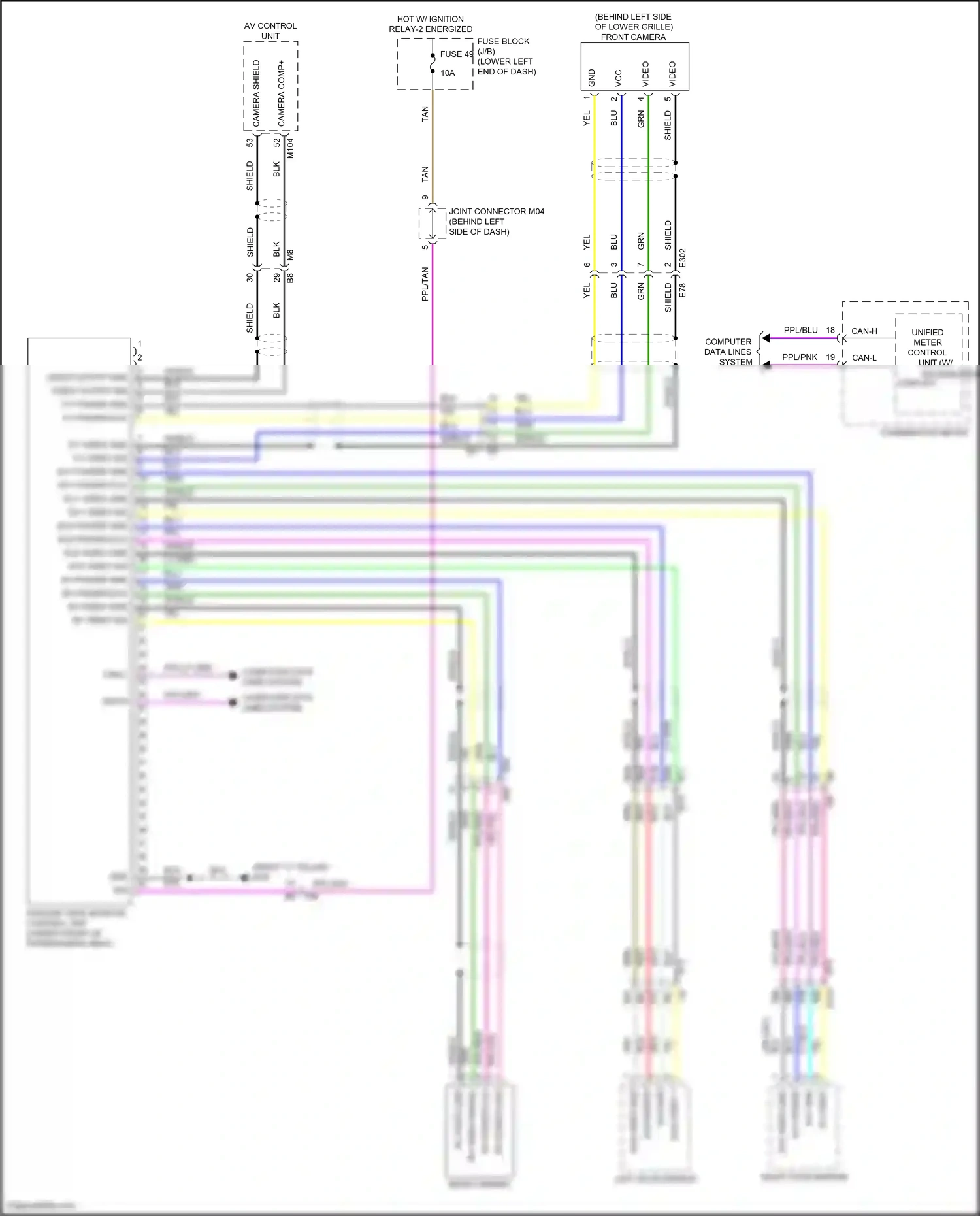 Wiring diagram computer data lines system for Nissan Sentra B18 (2019-2024) (21 of 72)