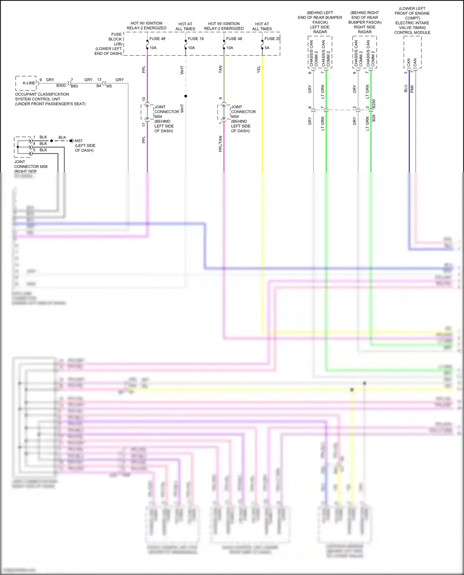 Wiring diagram data link connector for Nissan Sentra B18 (2019-2024) (1 of 4)