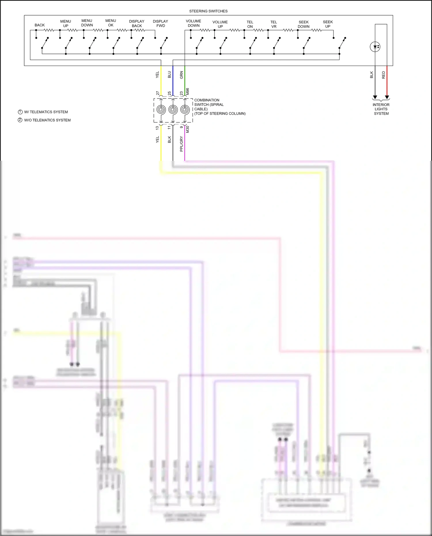 Wiring diagram display back for Nissan Sentra B18 (2019-2024) (1 of 7)
