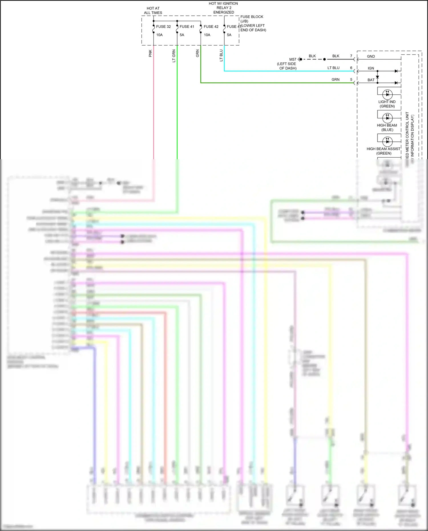 Wiring diagram optical sensor for Nissan Sentra B18 (2019-2024) (3 of 3)
