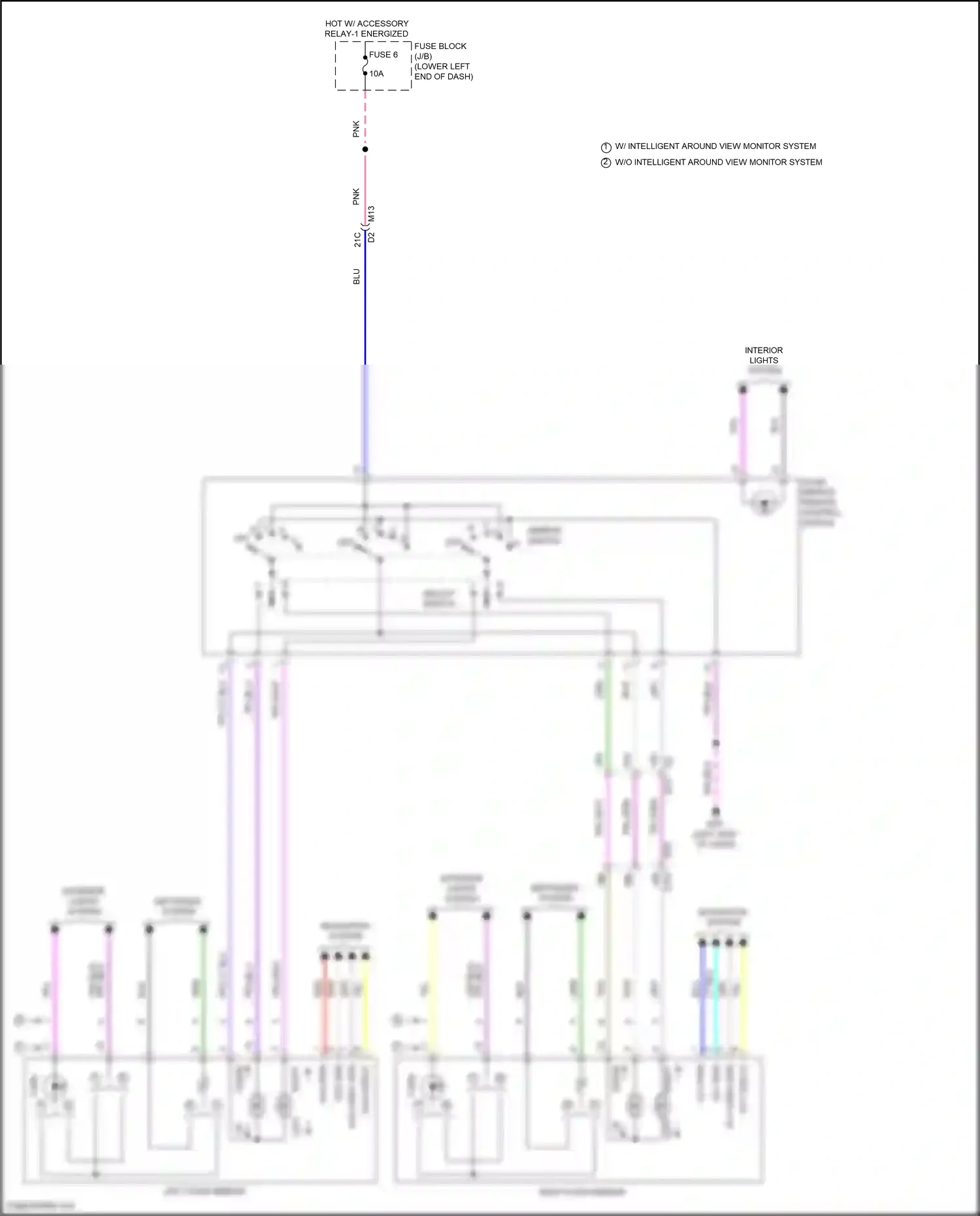 Wiring diagram select switch for Nissan Sentra B18 (2019-2024) (1 of 1)