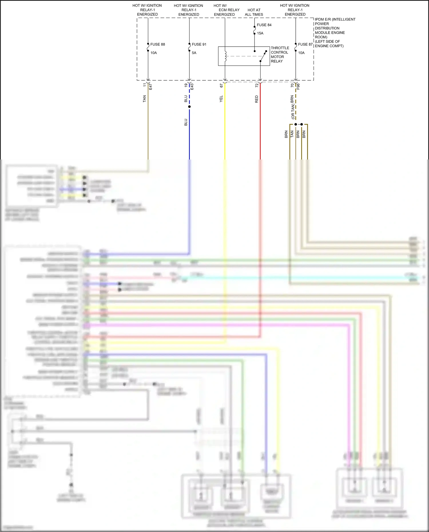 Wiring diagram sensor 2 for Nissan Sentra B18 (2019-2024) (1 of 3)