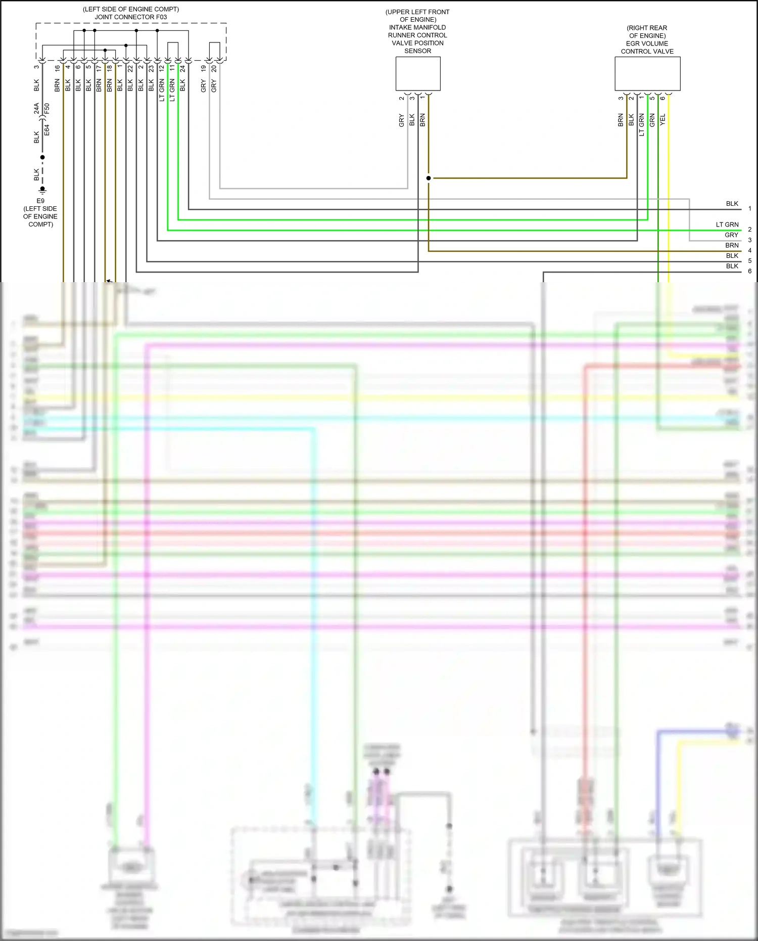 Wiring diagram sensor 2 for Nissan Sentra B18 (2019-2024) (3 of 3)