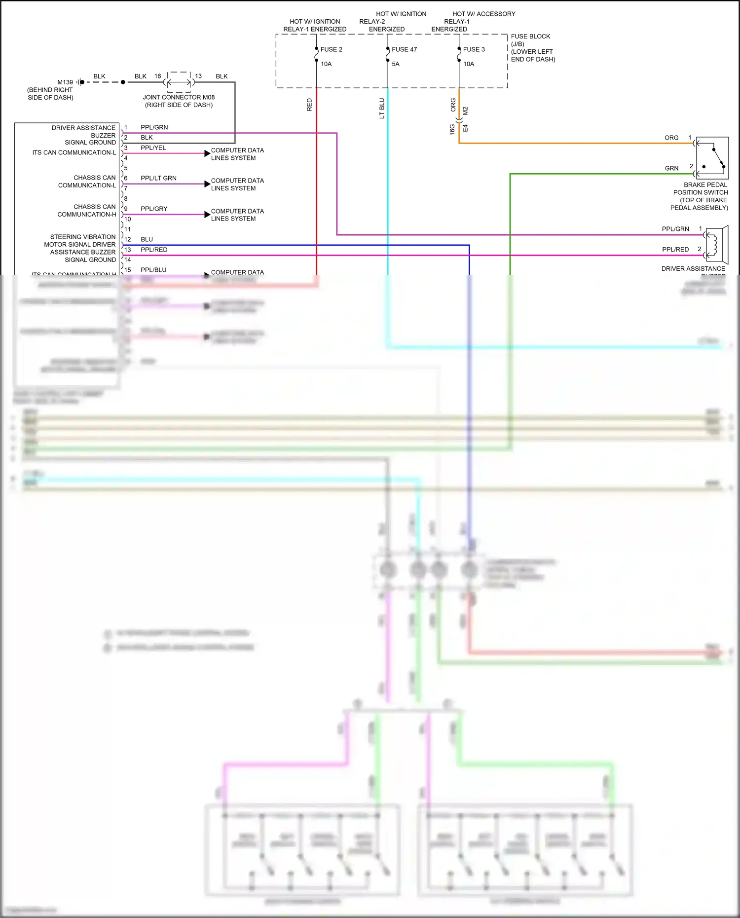Wiring diagram set switch for Nissan Sentra B18 (2019-2024) (1 of 1)