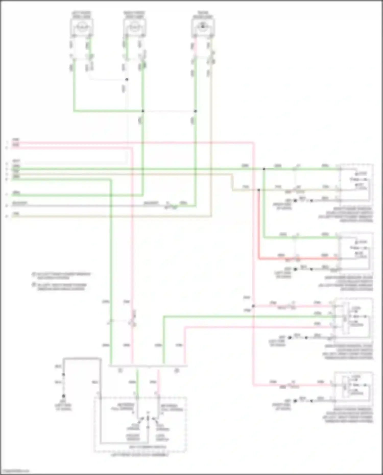 Teana Nissan L33 (2014-2020): Courtesy lamps circuit (2 of 2)