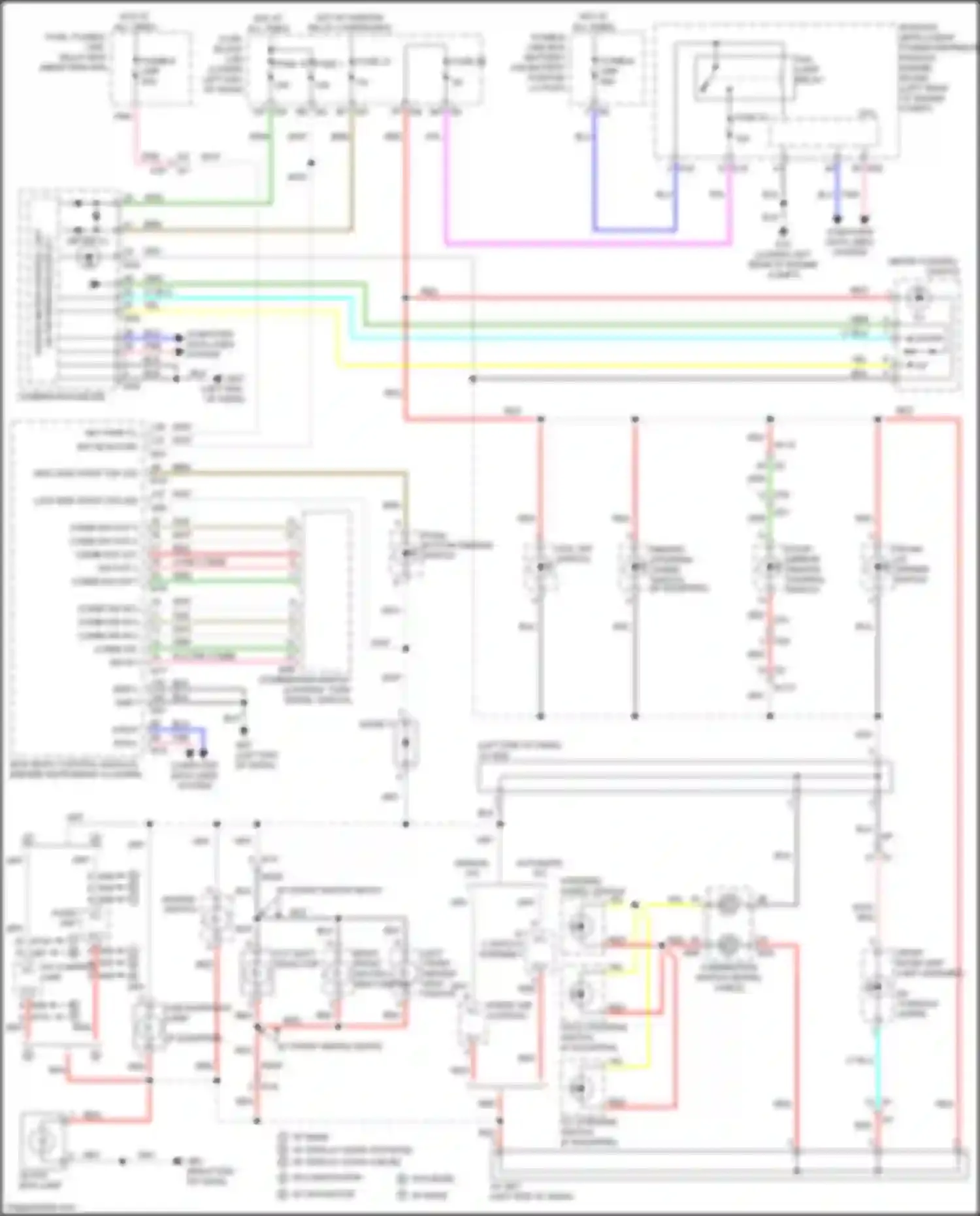 Teana Nissan L33 (2014-2020): Instrument illumination circuit