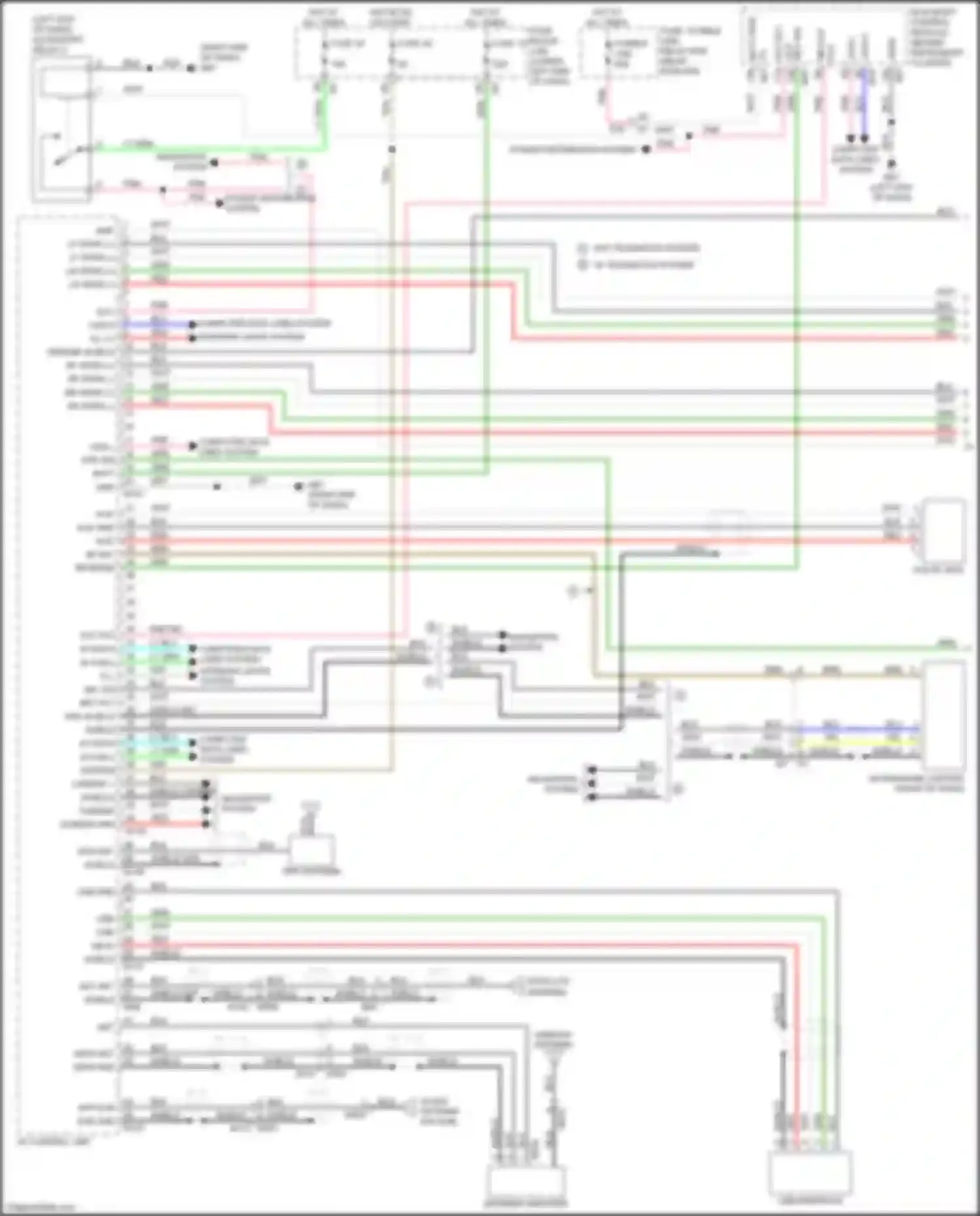 Teana Nissan L33 (2014-2020): Navigation circuit, w/ bose (1 of 2)
