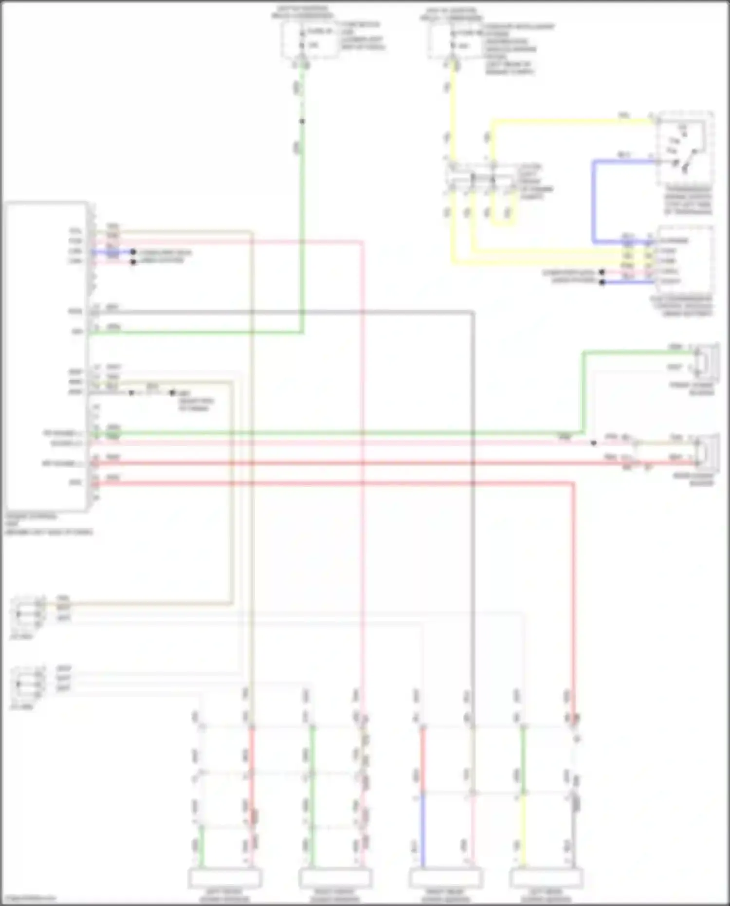 Teana Nissan L33 (2014-2020): Sonar circuit