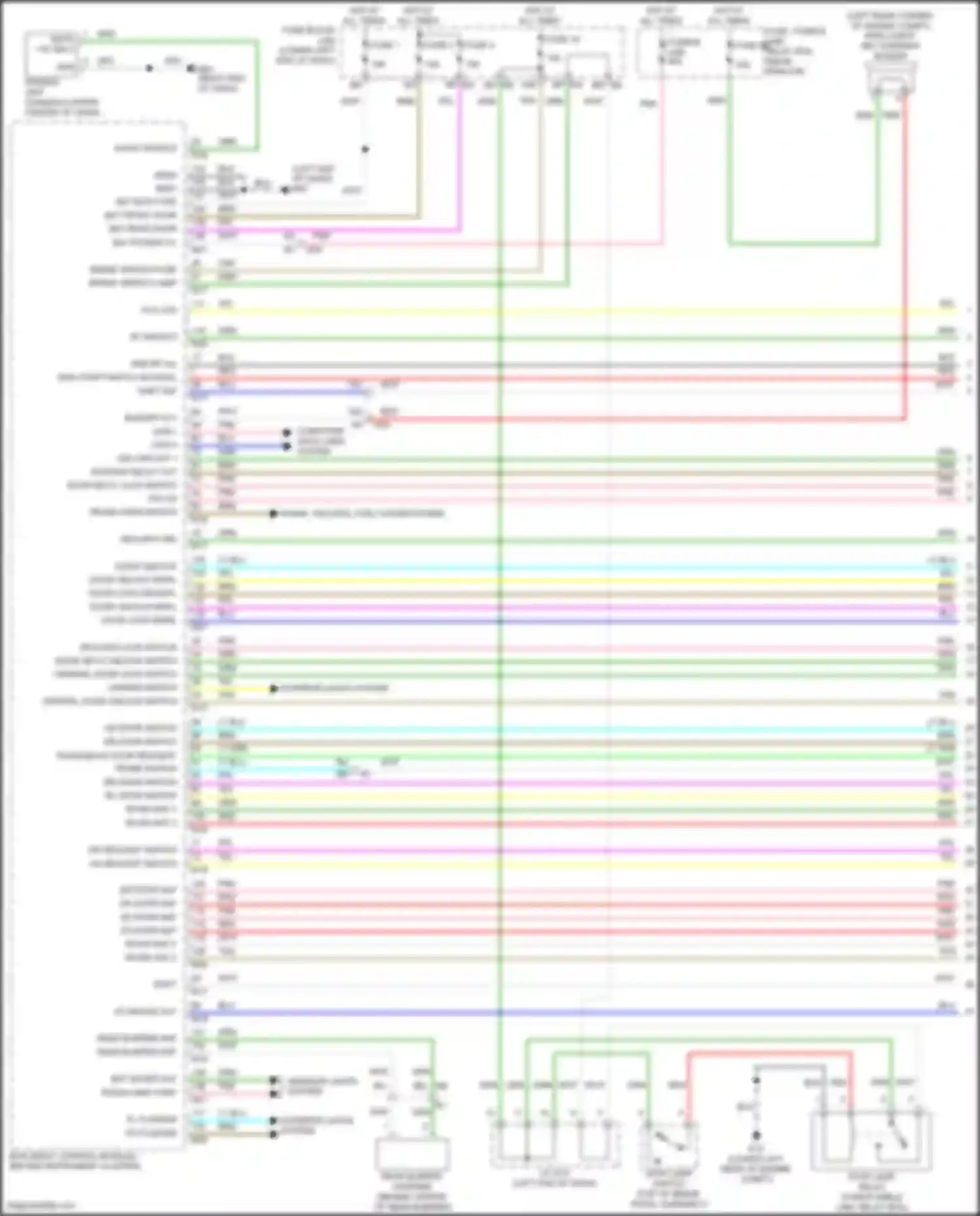 Teana Nissan L33 (2014-2020): Power door locks circuit (1 of 4)