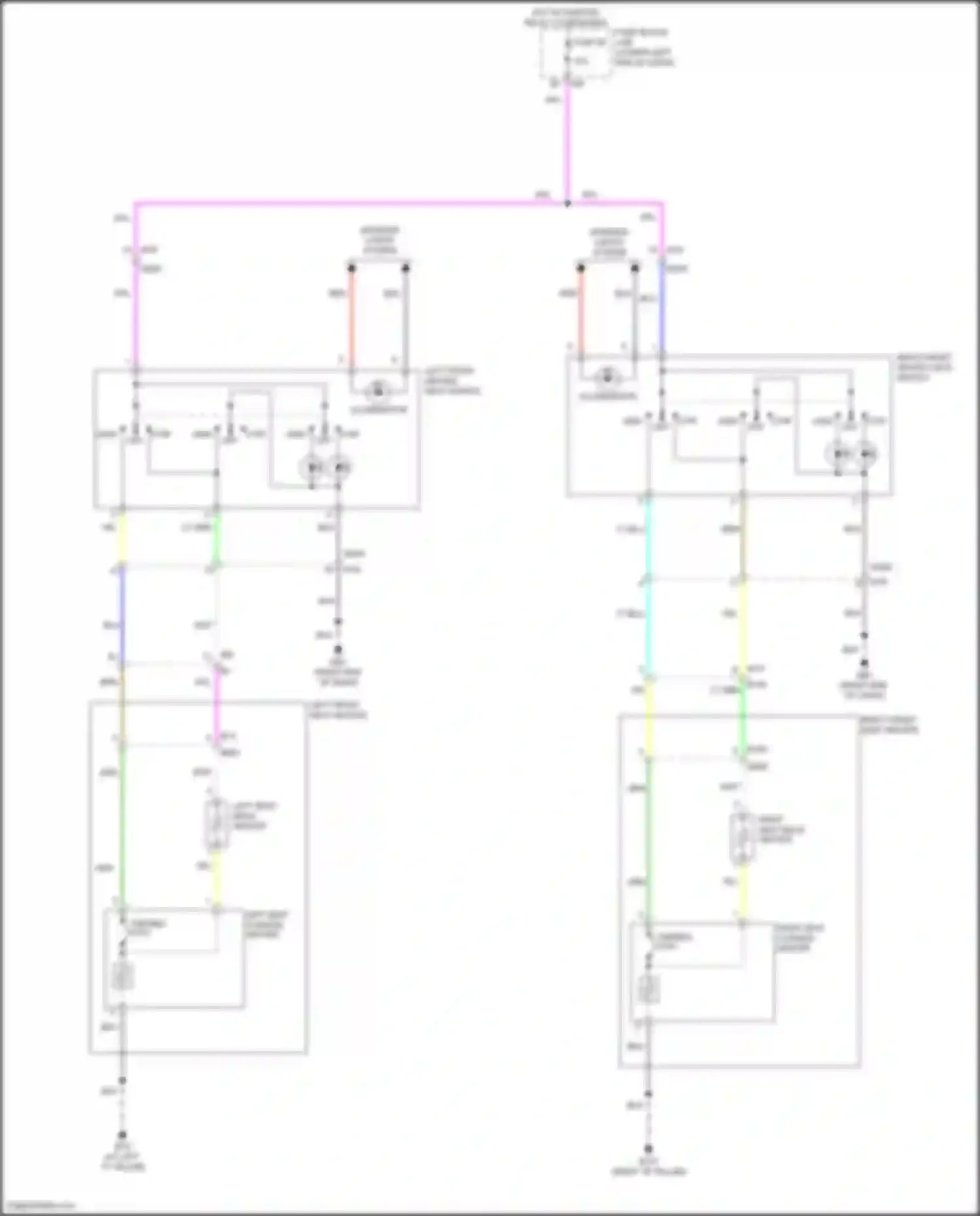 Teana Nissan L33 (2014-2020): Heated seats circuit