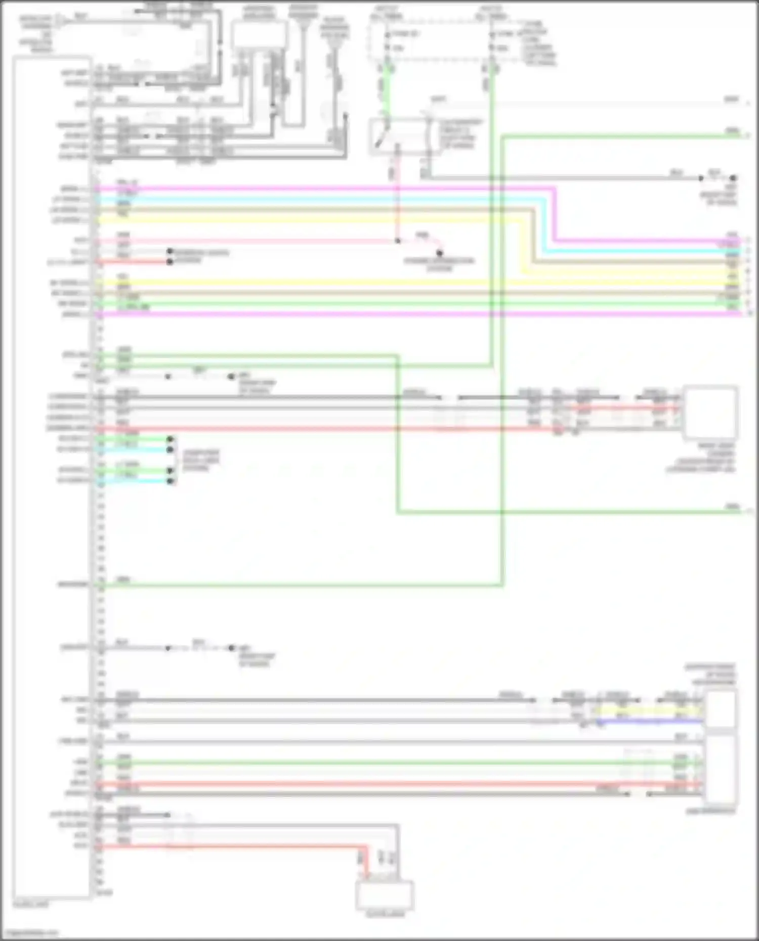 Teana Nissan L33 (2014-2020): Radio circuit, w/o bose w/o navigation (1 of 2)
