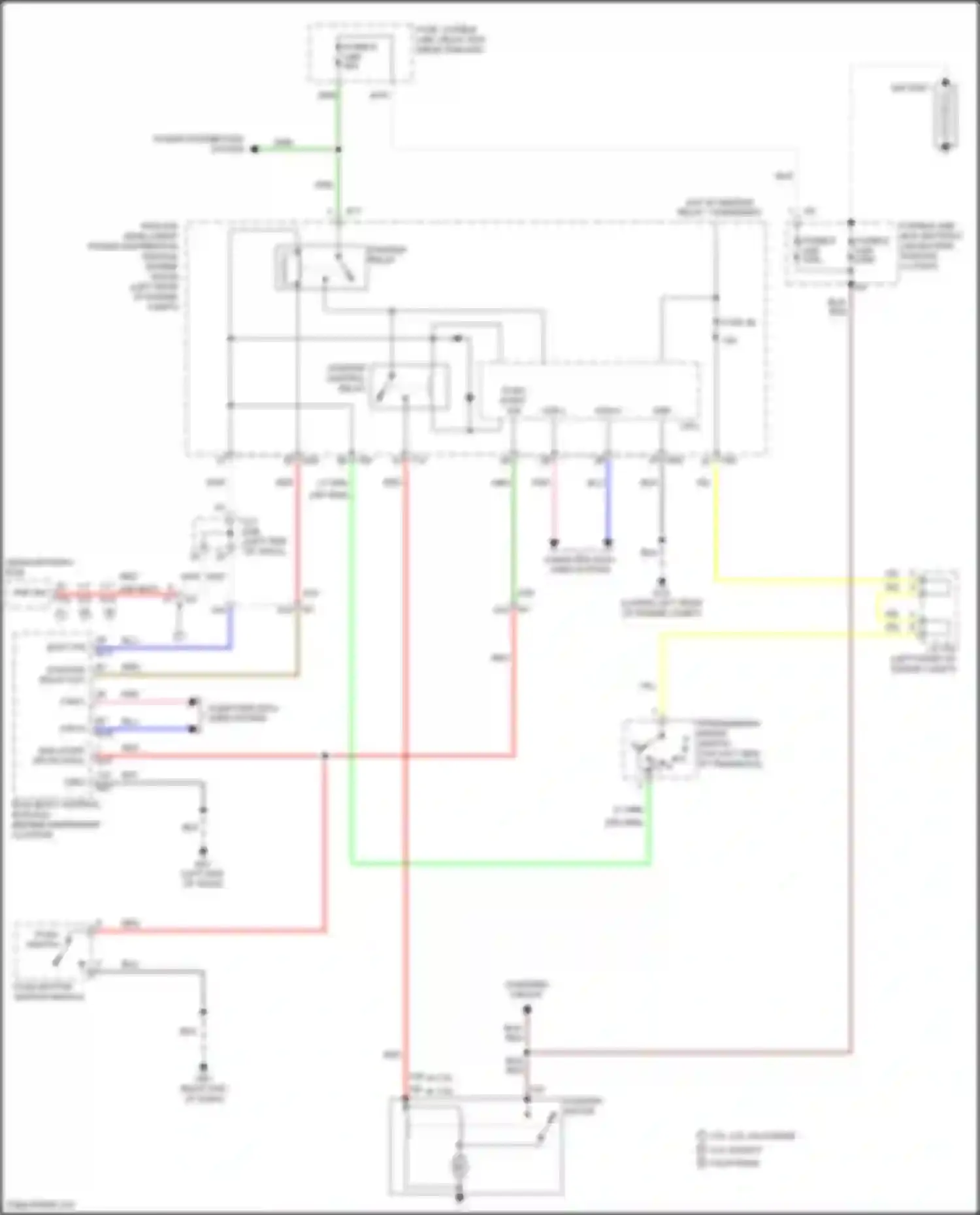 Teana Nissan L33 (2014-2020): Starting circuit