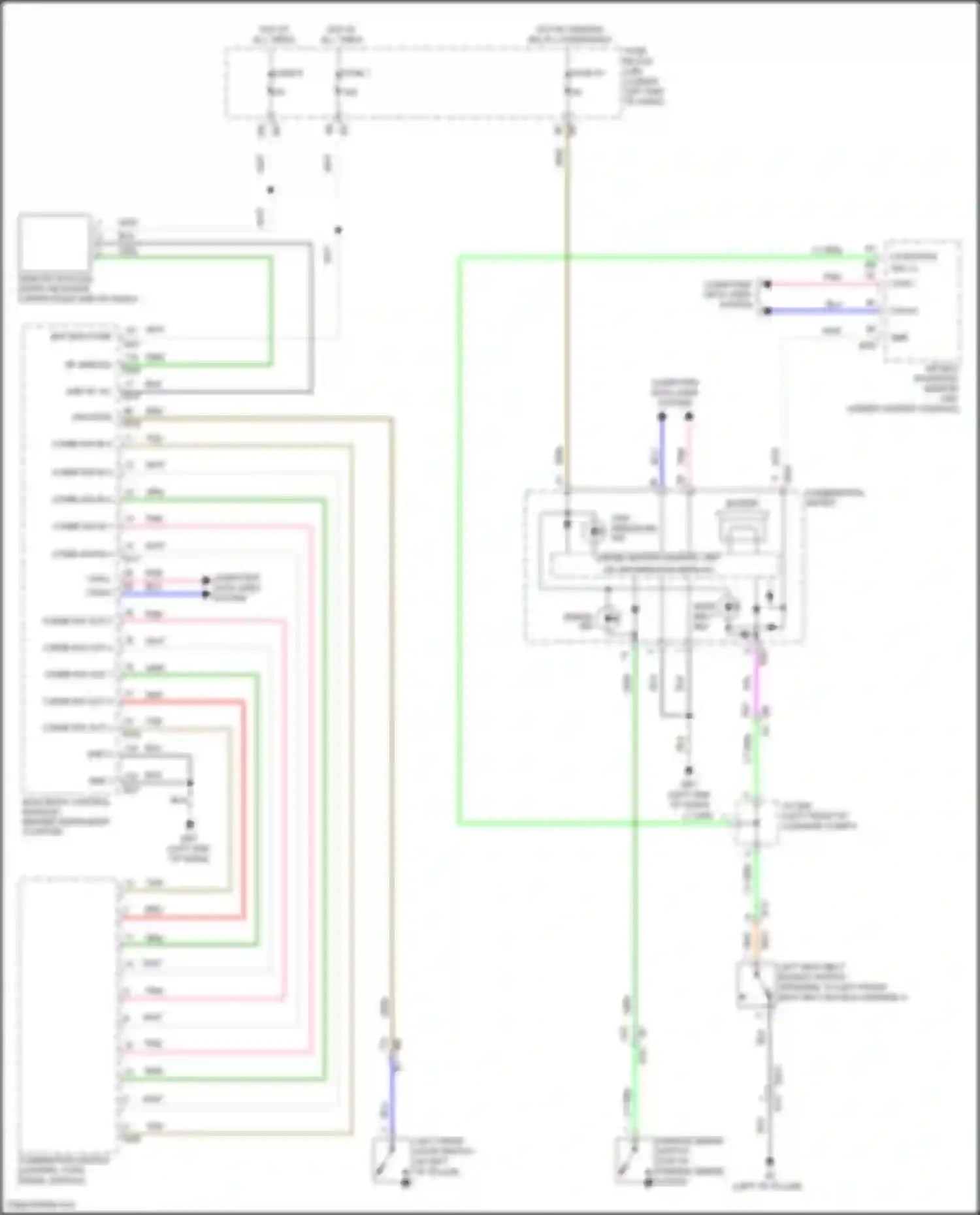 Teana Nissan L33 (2014-2020): Warning systems circuit