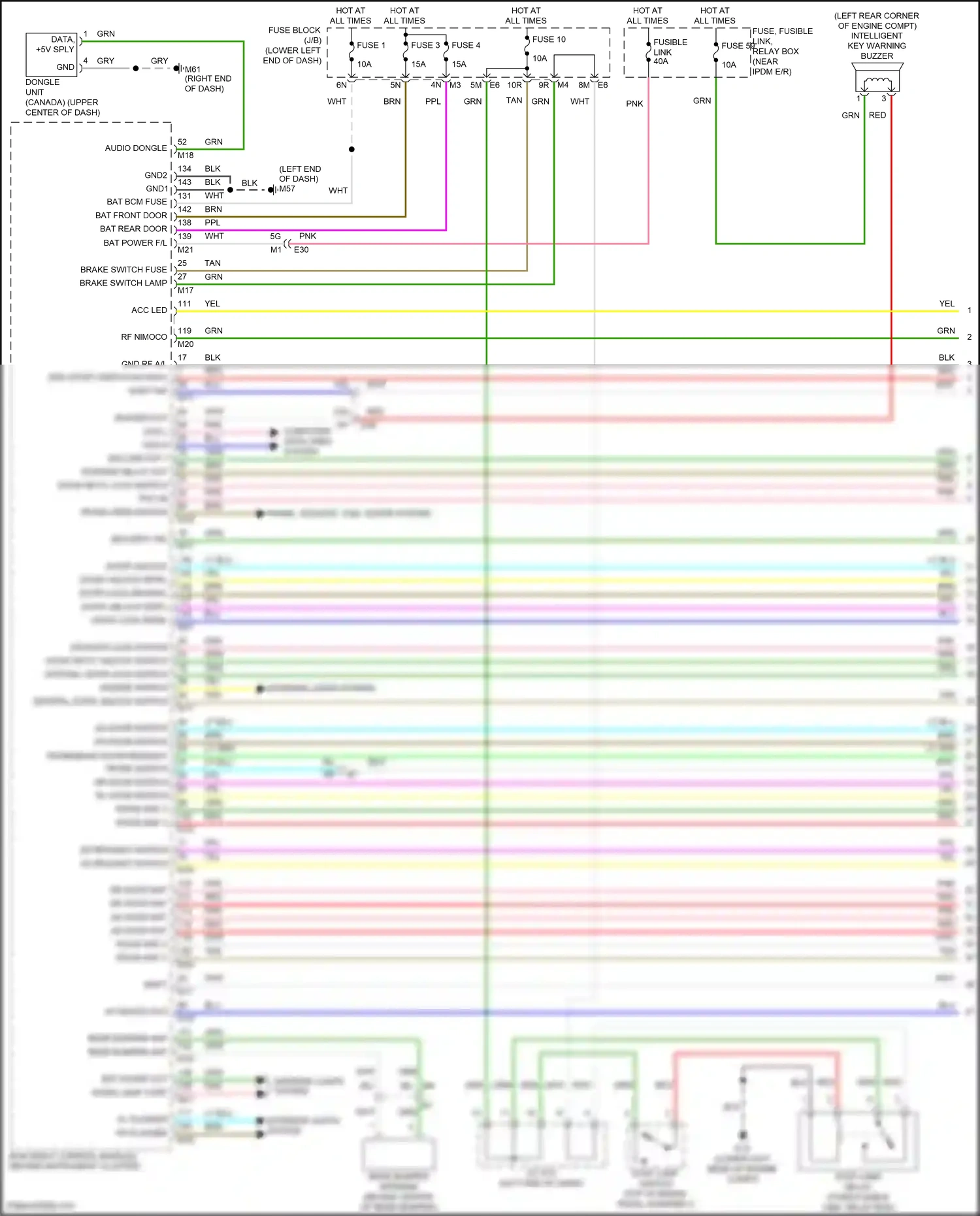 Wiring diagram as request switch for Nissan Teana L33 (2014-2020) (2 of 3)