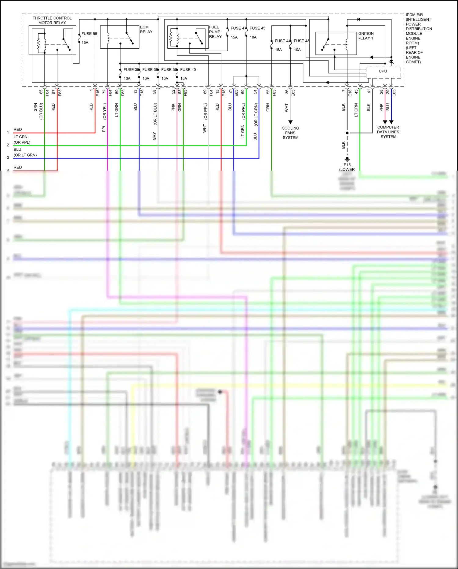 Wiring diagram battery current sensor for Nissan Teana L33 (2014-2020) (1 of 2)