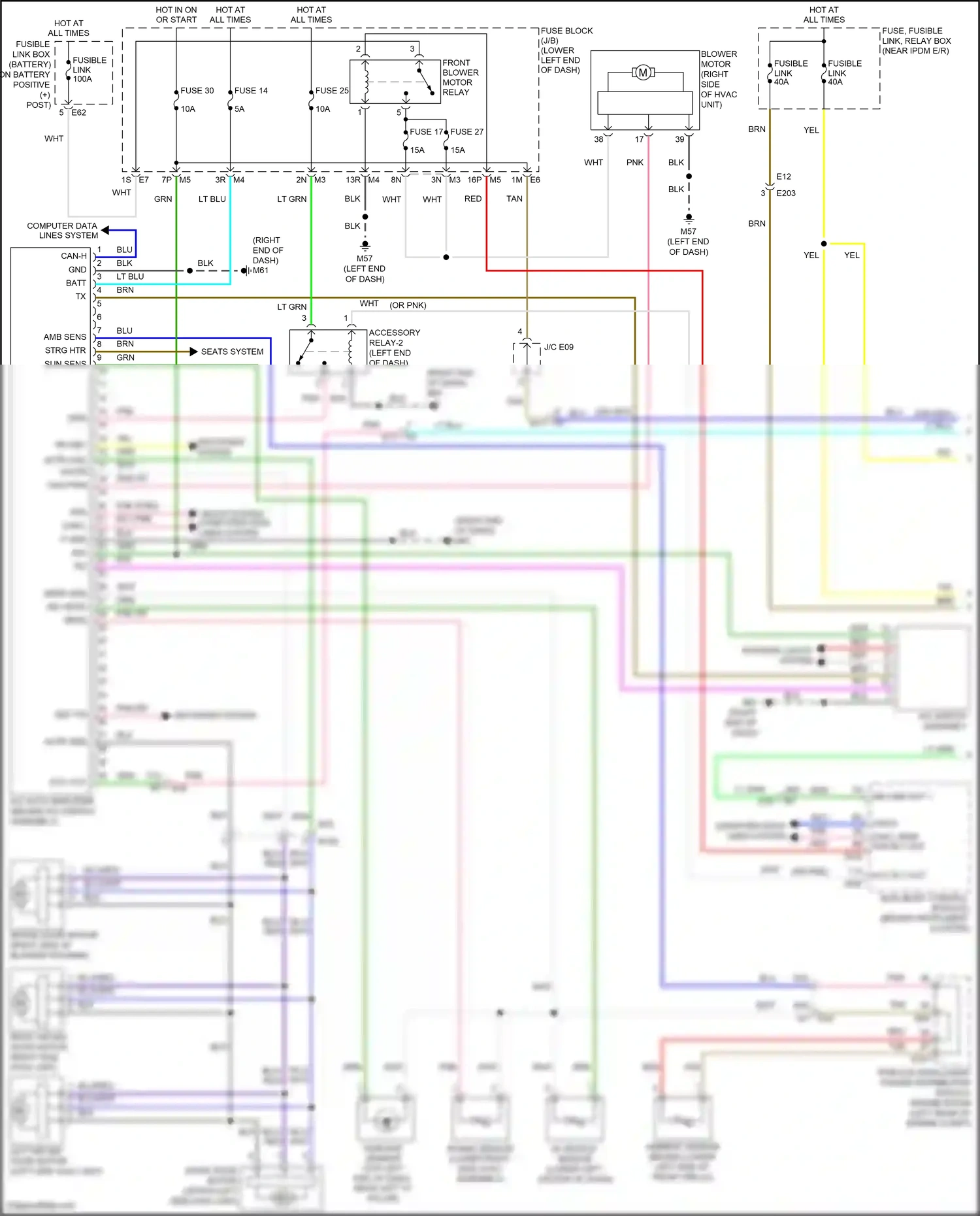 Wiring diagram computer data lines system for Nissan Teana L33 (2014-2020) (43 of 59)