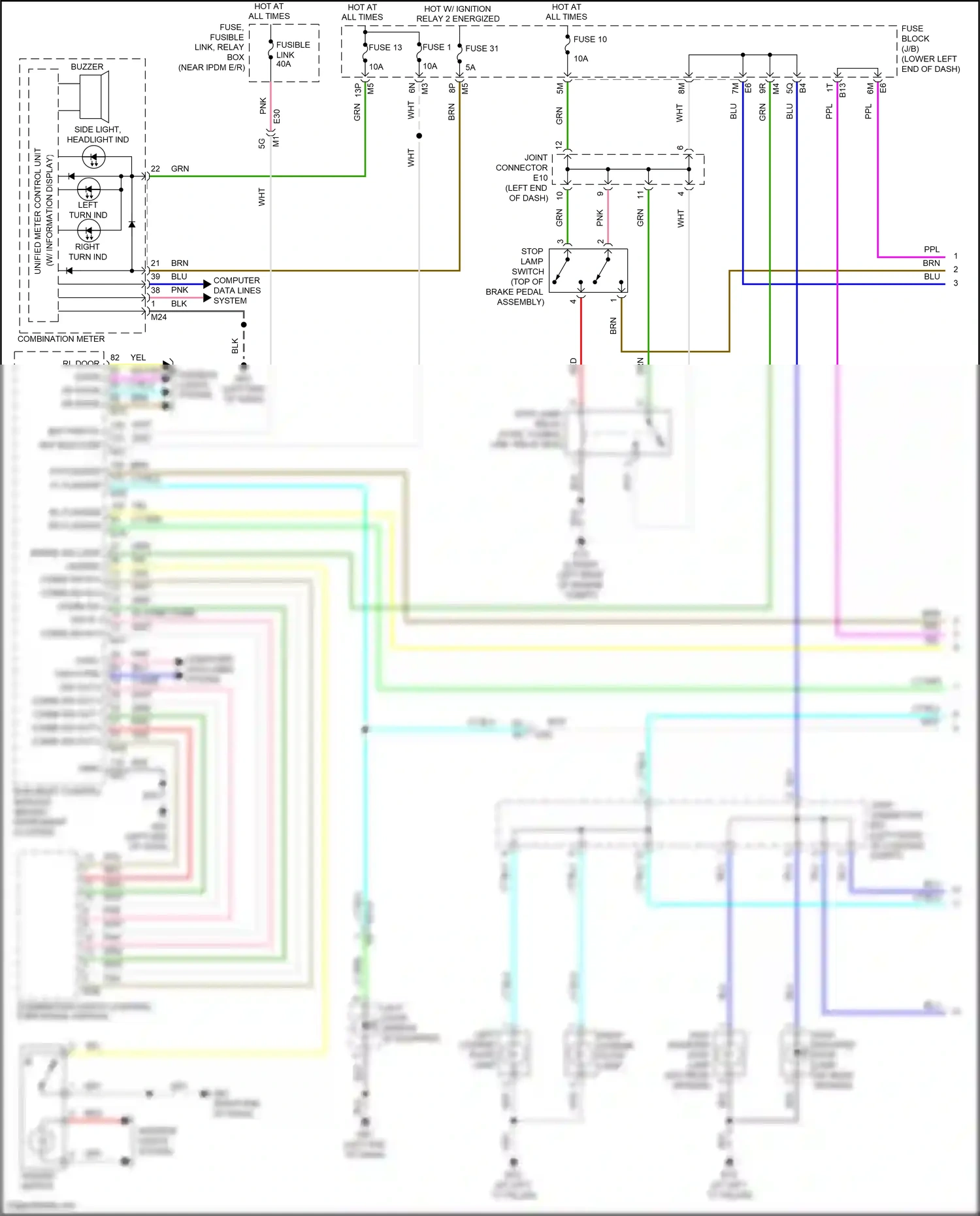 Wiring diagram computer data lines system for Nissan Teana L33 (2014-2020) (35 of 59)