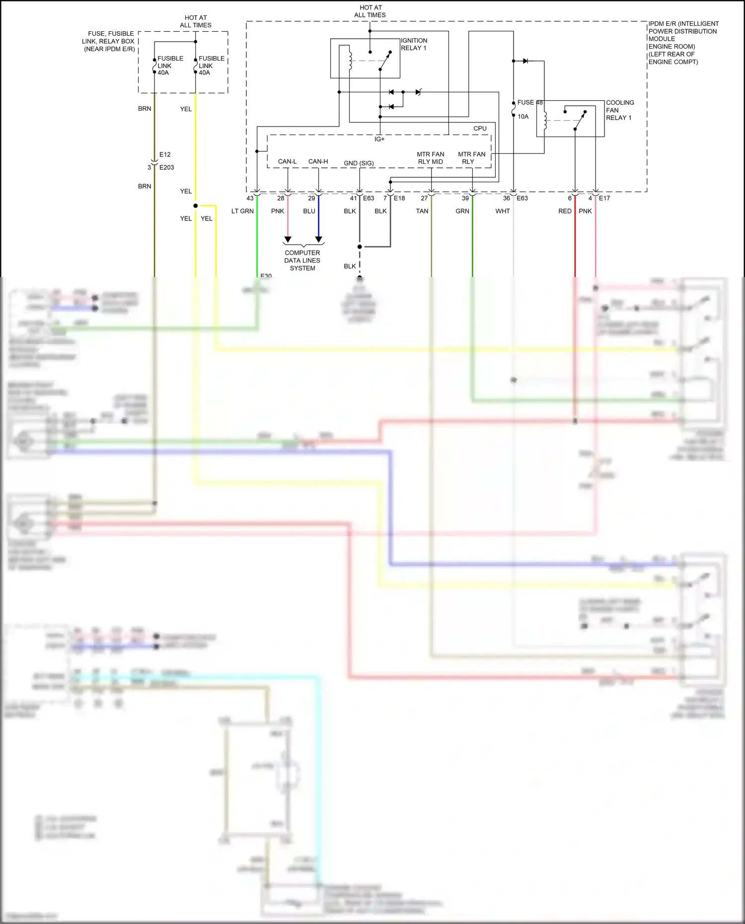 Wiring diagram computer data lines system for Nissan Teana L33 (2014-2020) (33 of 59)