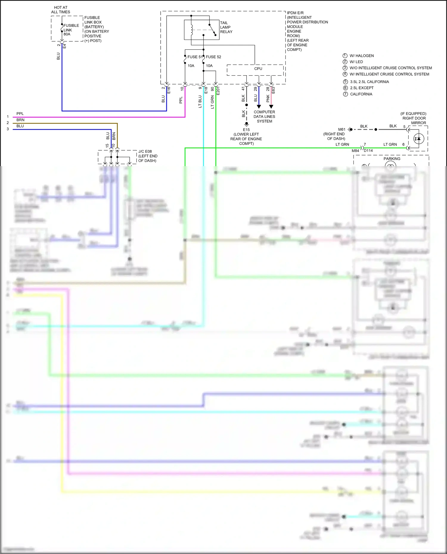 Wiring diagram computer data lines system for Nissan Teana L33 (2014-2020) (36 of 59)