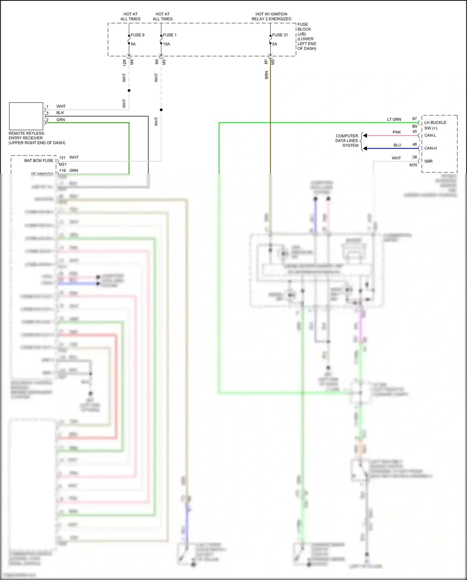 Wiring diagram computer data lines system for Nissan Teana L33 (2014-2020) (29 of 59)