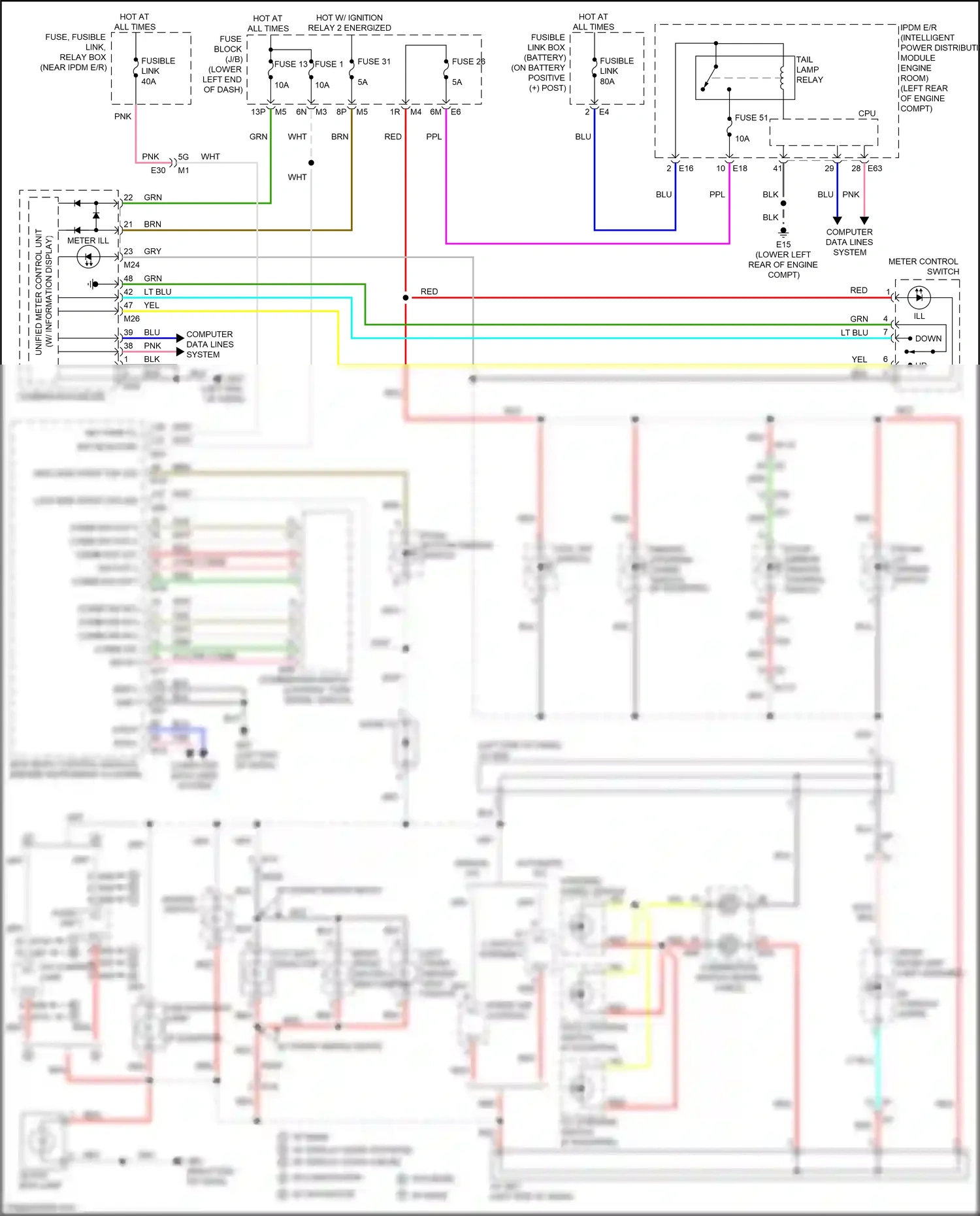 Wiring diagram computer data lines system for Nissan Teana L33 (2014-2020) (13 of 59)