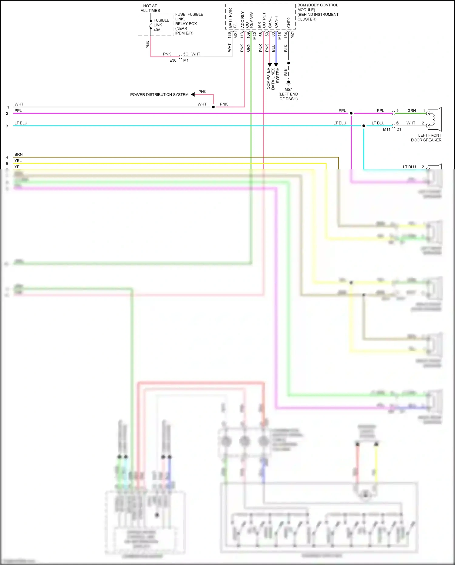 Wiring diagram computer data for Nissan Teana L33 (2014-2020) (5 of 5)