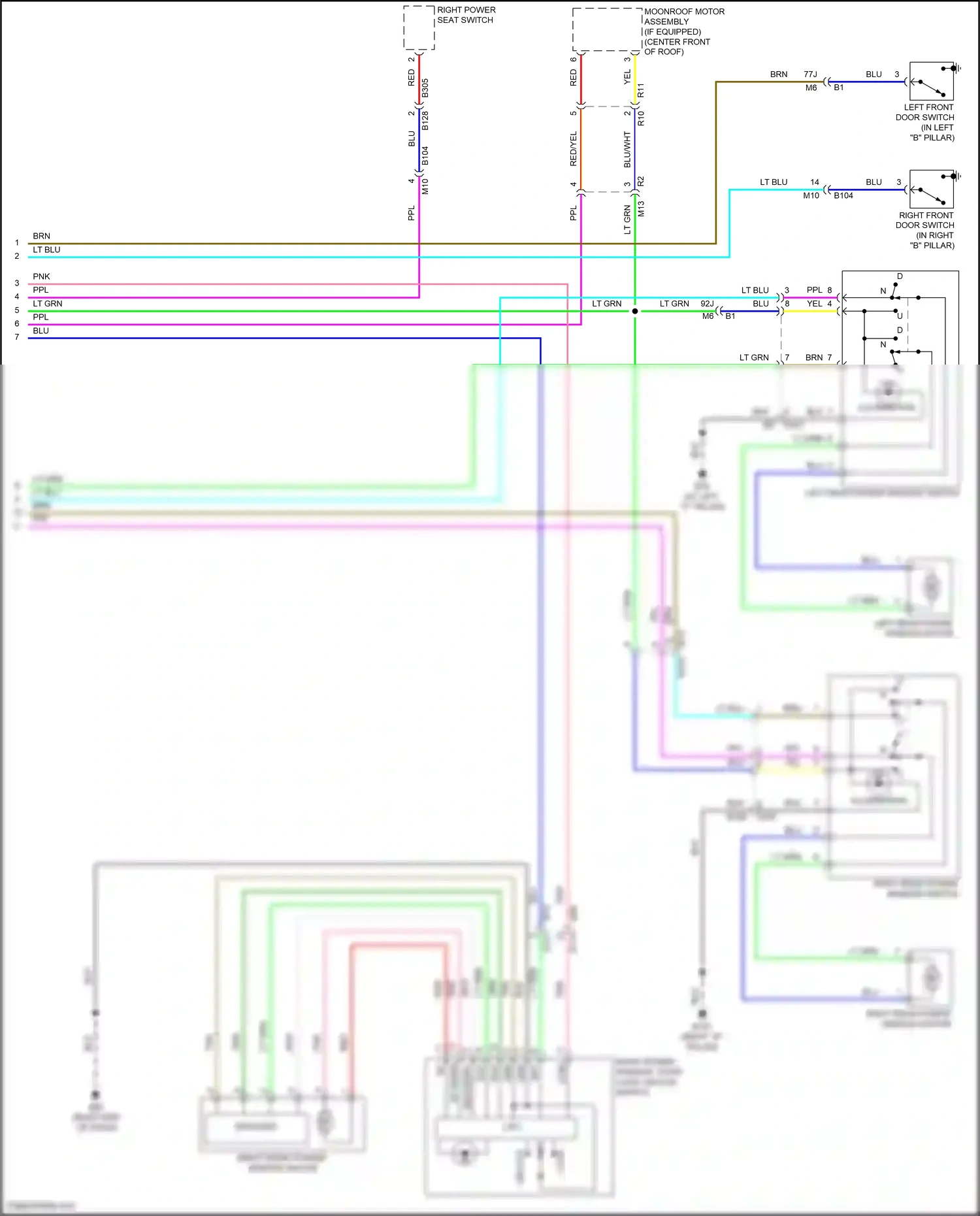 Nissan Teana L33 (2014-2020) encoder wiring diagram  (2 of 3)